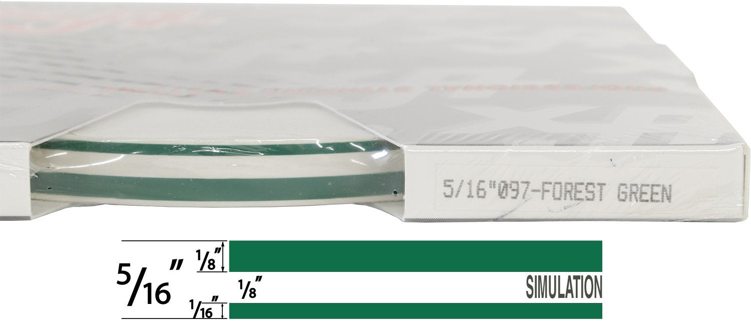Universal Tfx 0005097 - Auto Customizing Dual Pinstripe - 5/16'' X 150' (1/8 Stripe, 1/8'' Gap, Then 1/16 Stripe) - 097-Forest G