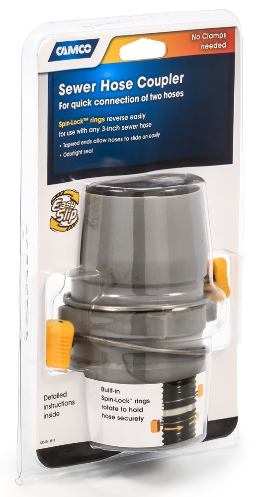 5 Pack Camco 39163 Easy Slip Internal Hose Coupler