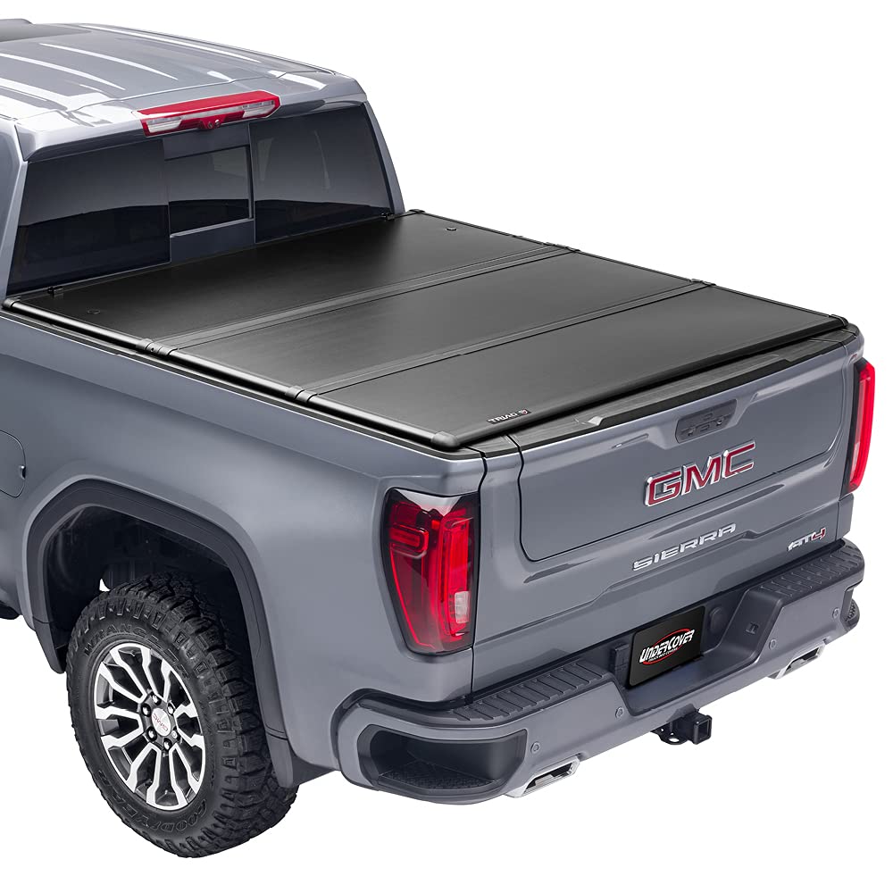 Realtruck Undercover Triad Hard Folding Truck Bed Tonneau Cover | Tr16023 | Fits 2019 - 2025 Chevy/Gmc Silverado/Sierra 1500, Works W/ Multipro Tailgate (W/O Gmc Factory Bed Boxes) 6' 7' Bed (79.4')