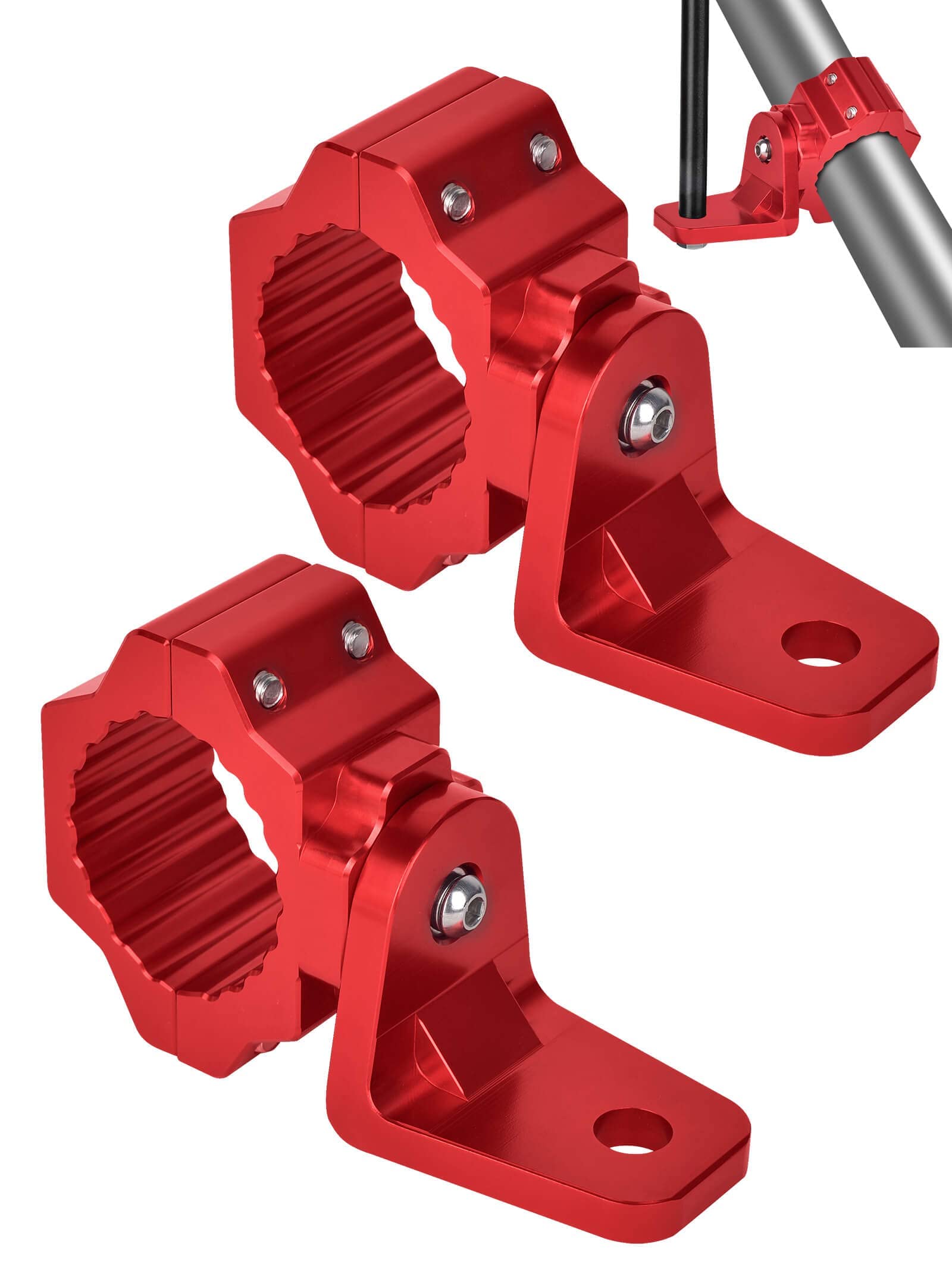 Zidiyoruo Utv Flag Light Mount With 360 Rotating Mounting Bracket, All Made Aluminium Alloy Mounting Flag Light Bar, Fits Sxs 1.