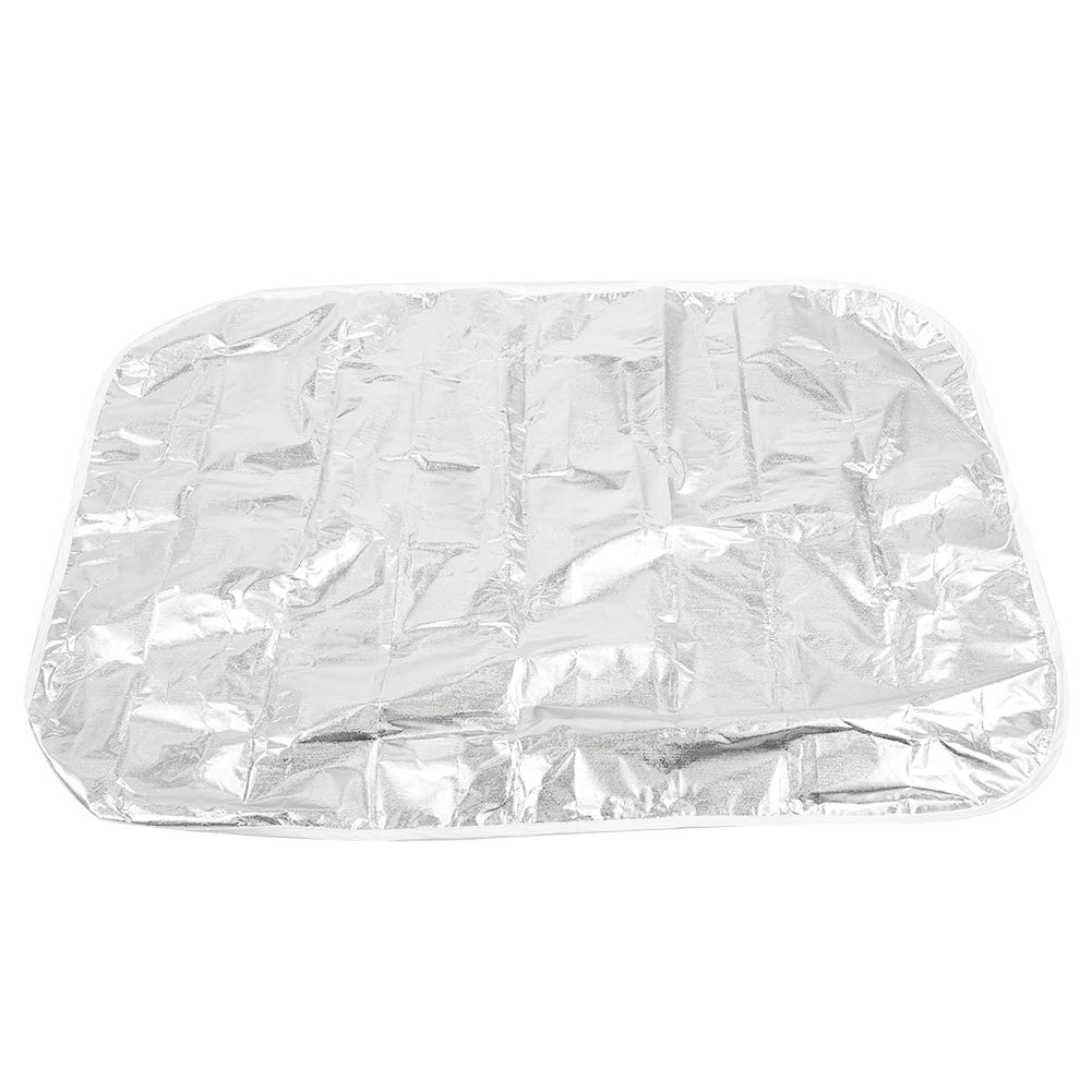 Dioche Car Seat Sun Shade Cover Heat Insulation Block Car Seat Cover, Silver Color, Sunscreen Material