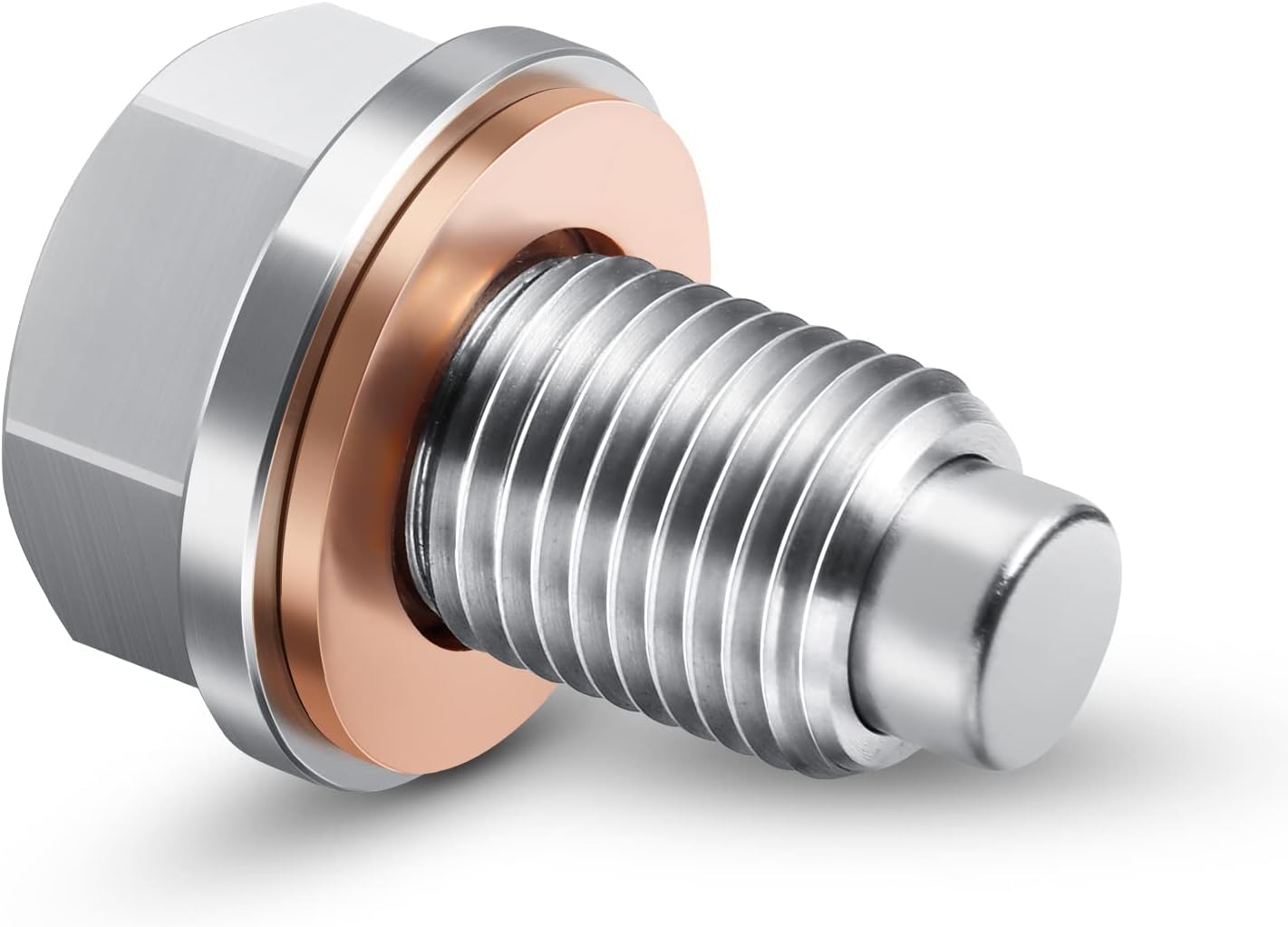 Oxygenie 1/2''X20 Stainless Steel Magnetic Engine Oil Drain Plug Fit For Buick Chevrolet Chrysler Ford Dodge Gmc Select Models