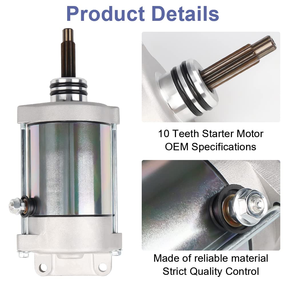 WATERWICH Starter Motor Compatible with Polaris Ranger 900 1000 XP Crew XP 900 Polaris RZR XP 4 900 1000 Replacement for 4014037