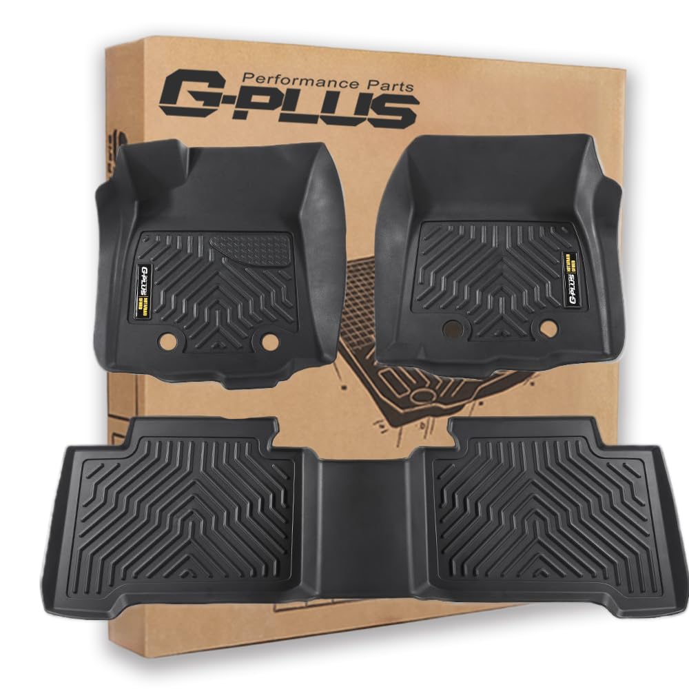 G-Plus Floor Mats Compatible With Toyota Tacoma Double Cab 2016-2023/Not Fit Manual Transmission, Not Fit Vehicles With Vinyl Fl