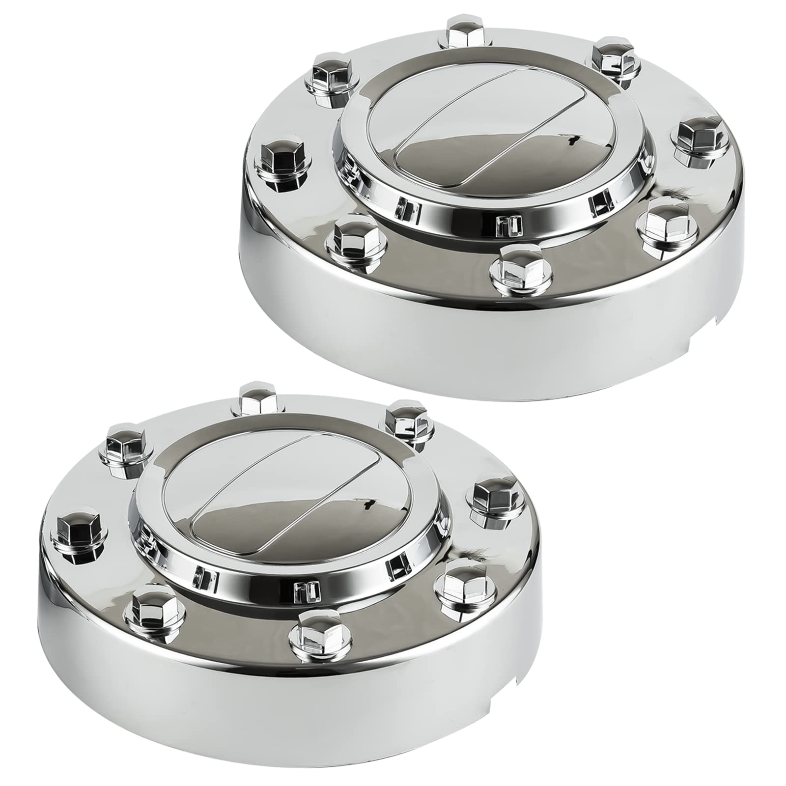 Okparz Replacement For Chrome Wheel Center Hub Cap Hubcap 2011-2018 Ram 3500 2Pcs Front 1-Ton Dually Drw Alloy Wheel