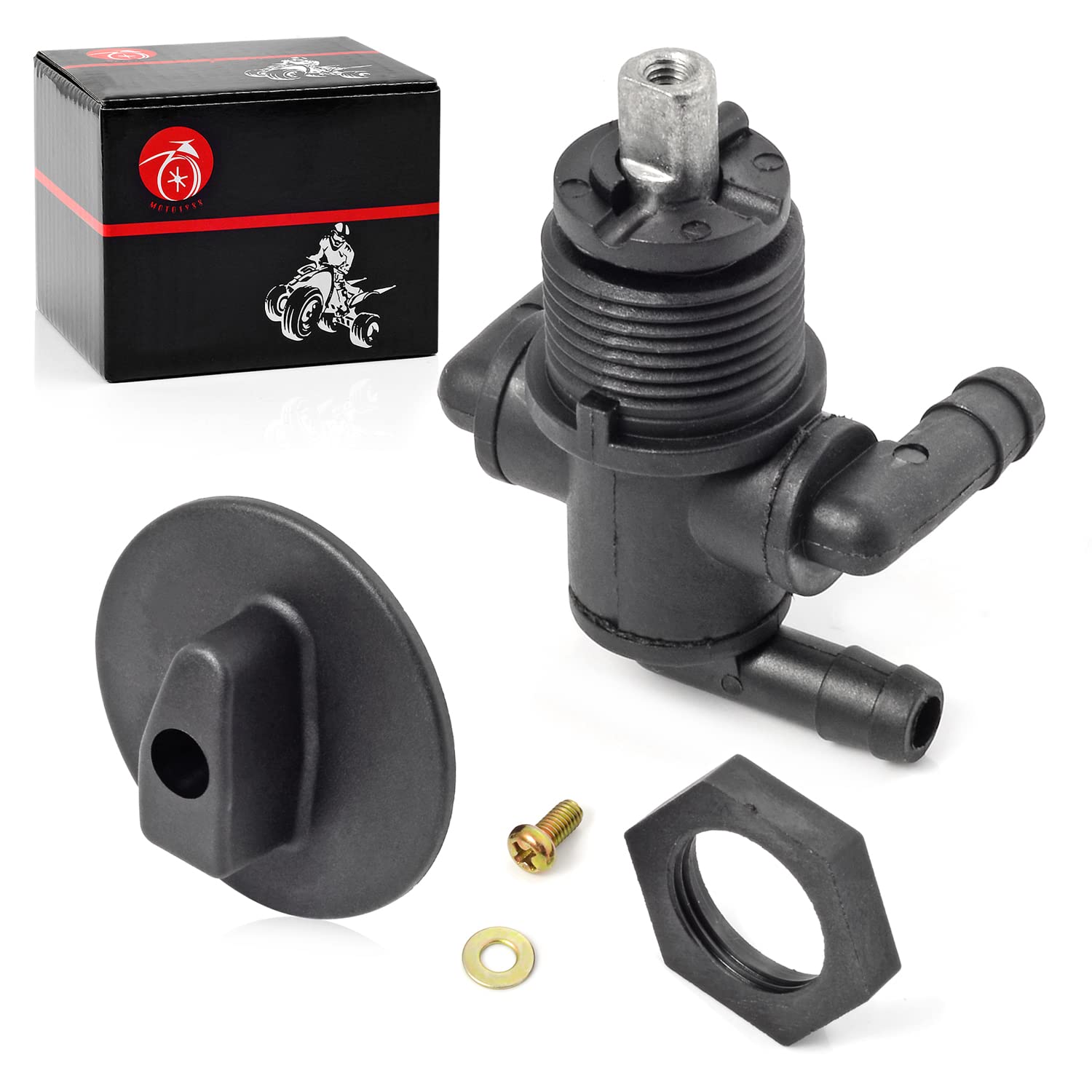 Fuel Tank Valve Petcock 3 Way & Knob NUT For Polaris Sportsman 335 400 500 600 700 Twin Magnum Trail Boss 325 330 500 7052161 54