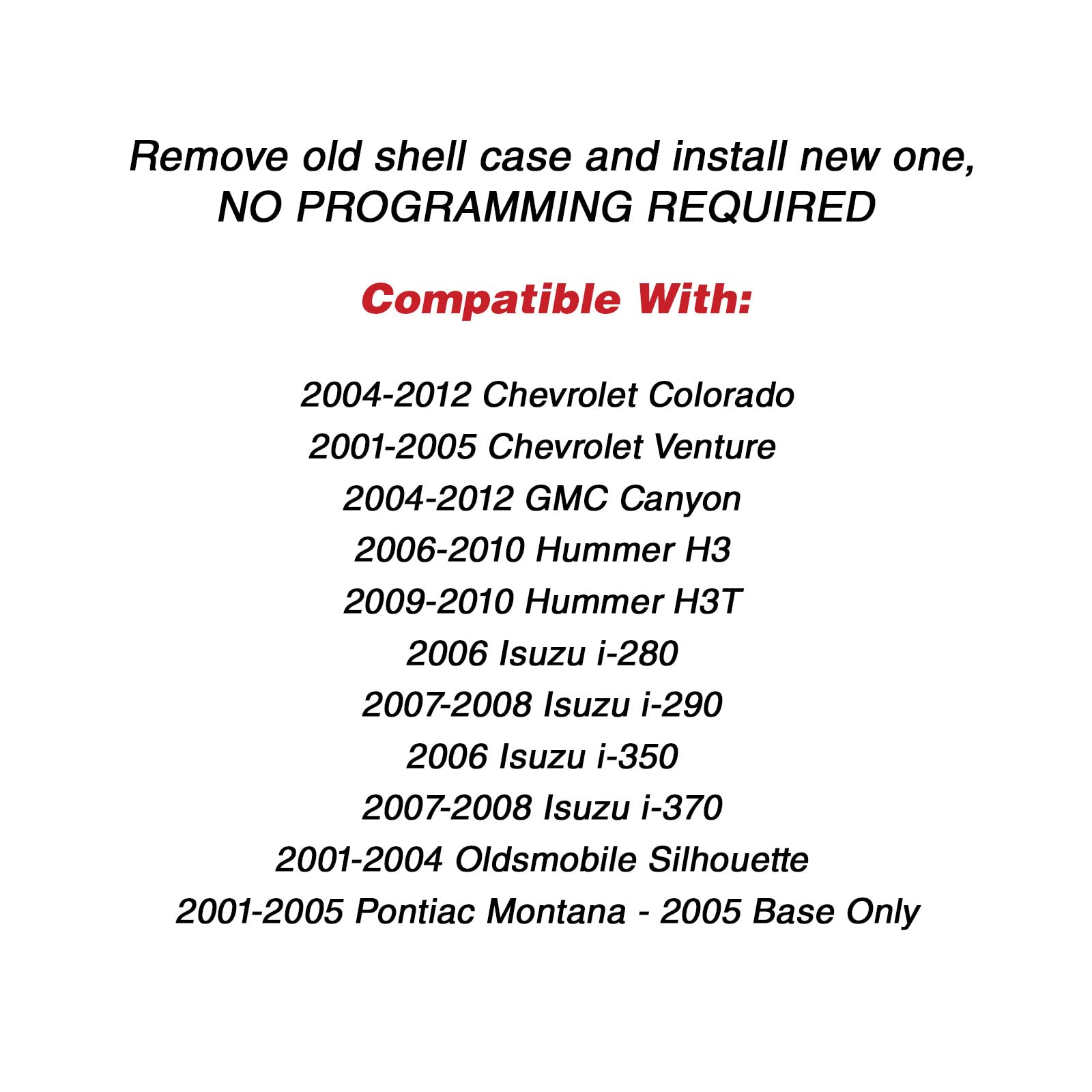 Keylessoption Just The Case Keyless Entry Remote Key Fob Shell For L2C0007T