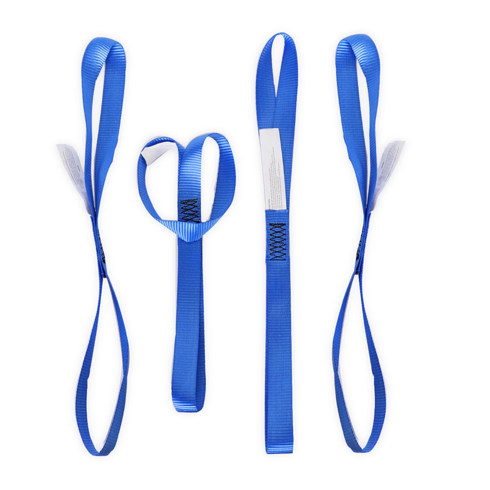 Xstrap Standard Soft Loop Tie-Down Straps - 8Pk 1-1/16 X 18 Inches - 3600Lb Breaking Strength, Loops For Securing Trailering Of Bikes, Atv, Utv, Motorcycles, Scooters, Dirt Bikes, Lawn Equipment, Blue