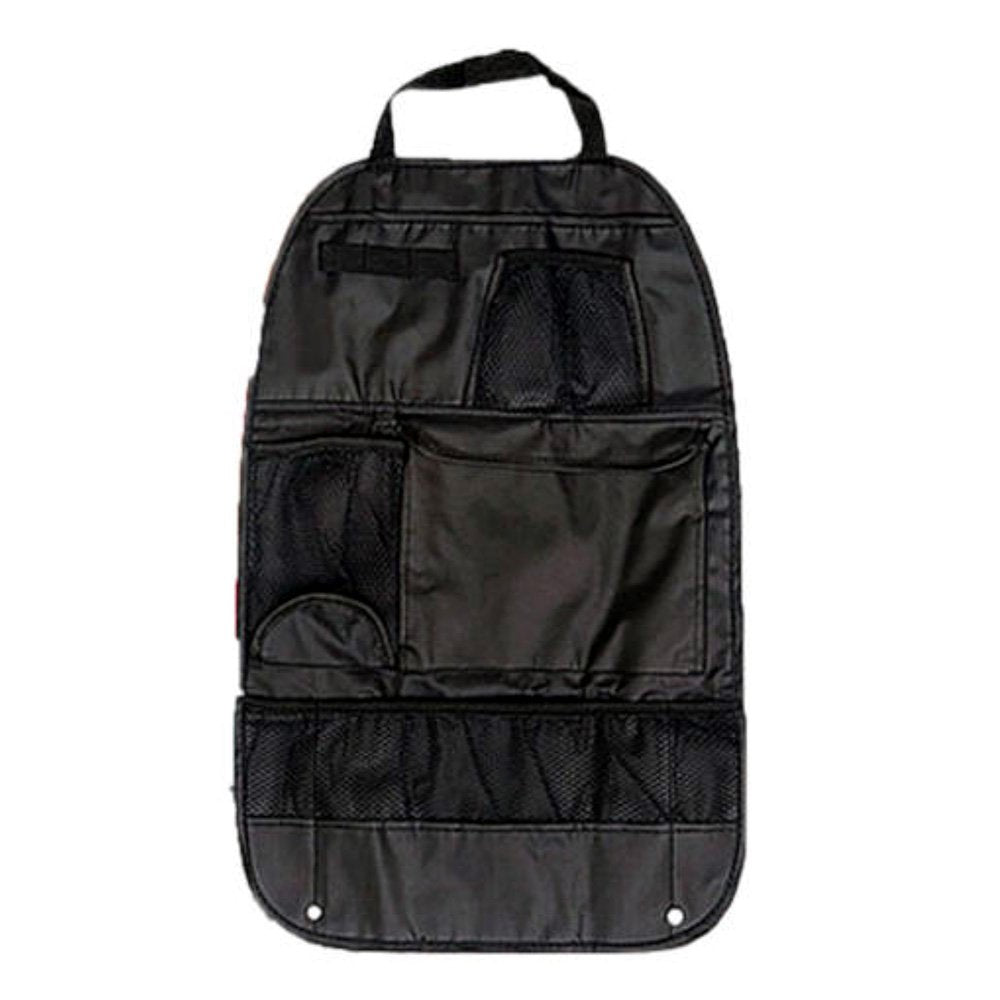 EZ Life Car Seat Organizer  Black  Nylon  Car Seat Back Organizer, Stylish Multipurpose Car Accessories, Multi pocket Storage