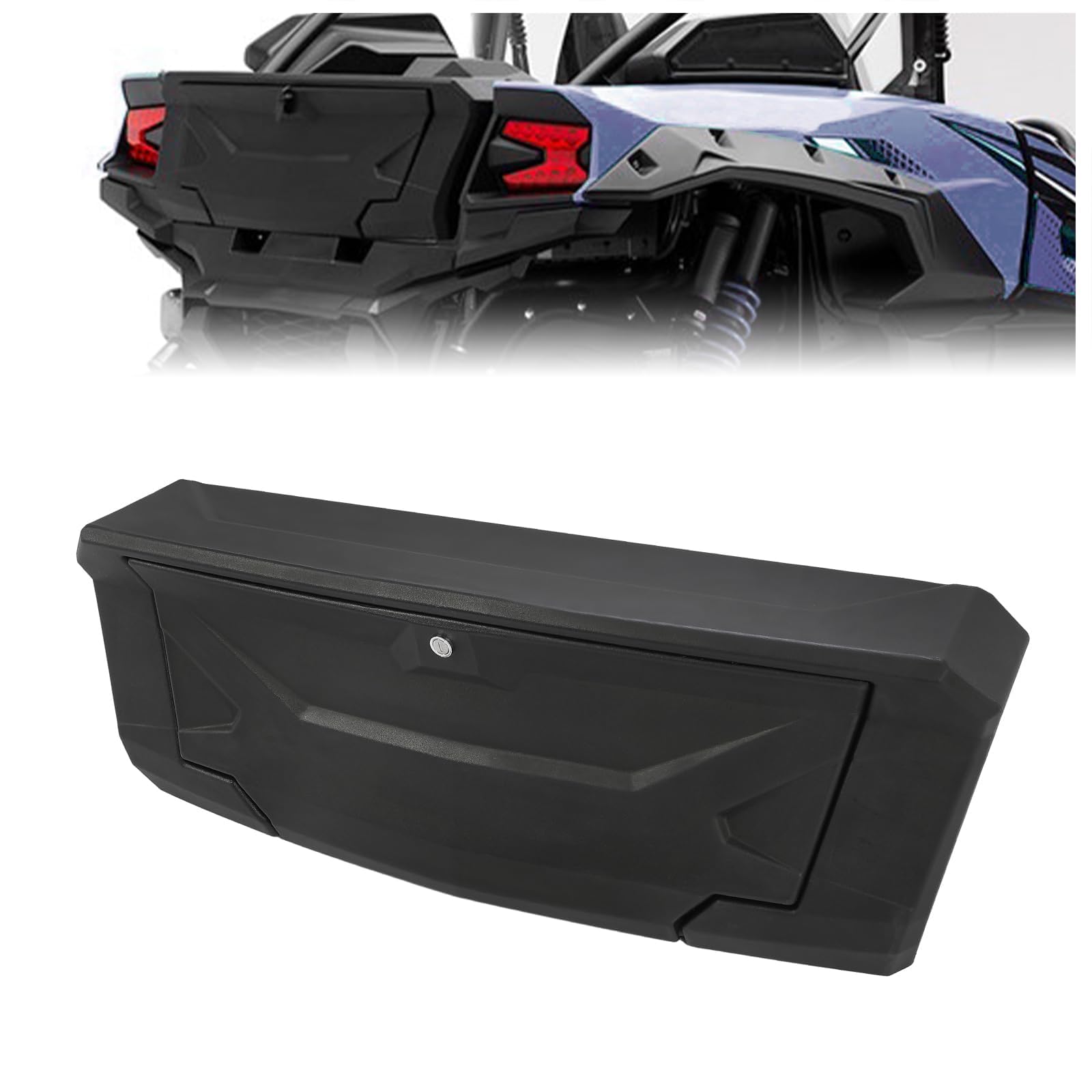 KUAFU Tail Storage Box Compatible with 2020-2025 Kawasaki Teryx KRX4 KRX 1000 Replacement for 99994-1320 Rear Trunk Cargo Storag