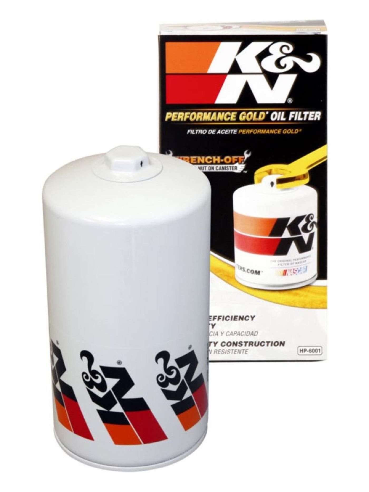 K&N Premium Oil Filter: Protects your Engine: Compatible with Select 1994-2003 FORD (Club Wagon, Super Duty, E350, E450, E550, E