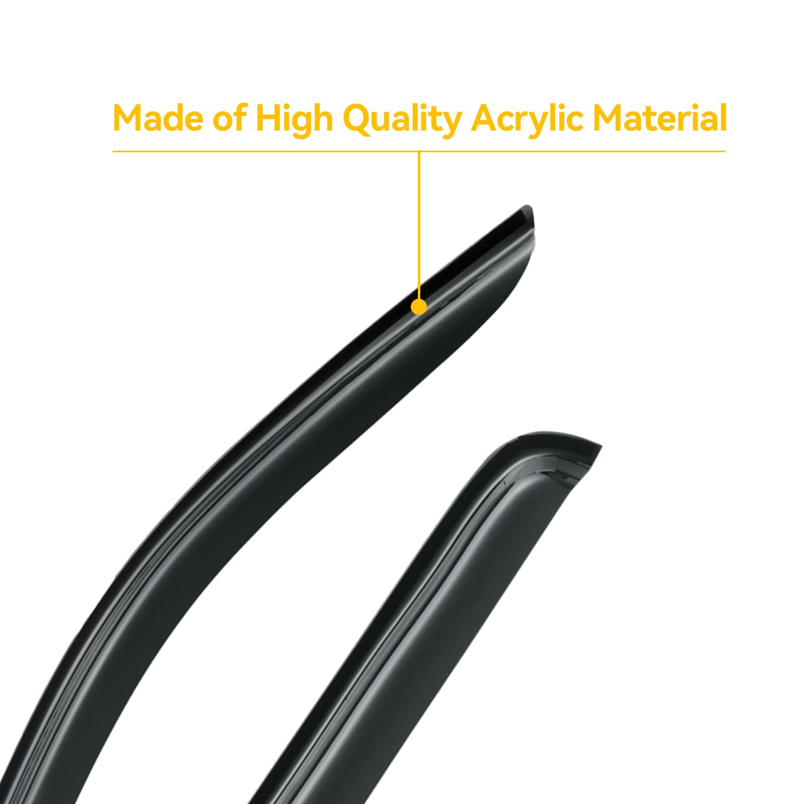 Cxdar Window Visors Rain Guards For 2005-2021 Nissan Frontier Crew Cab, Window Vent Wind Deflectors Shades For 2009-2013 Suzuki