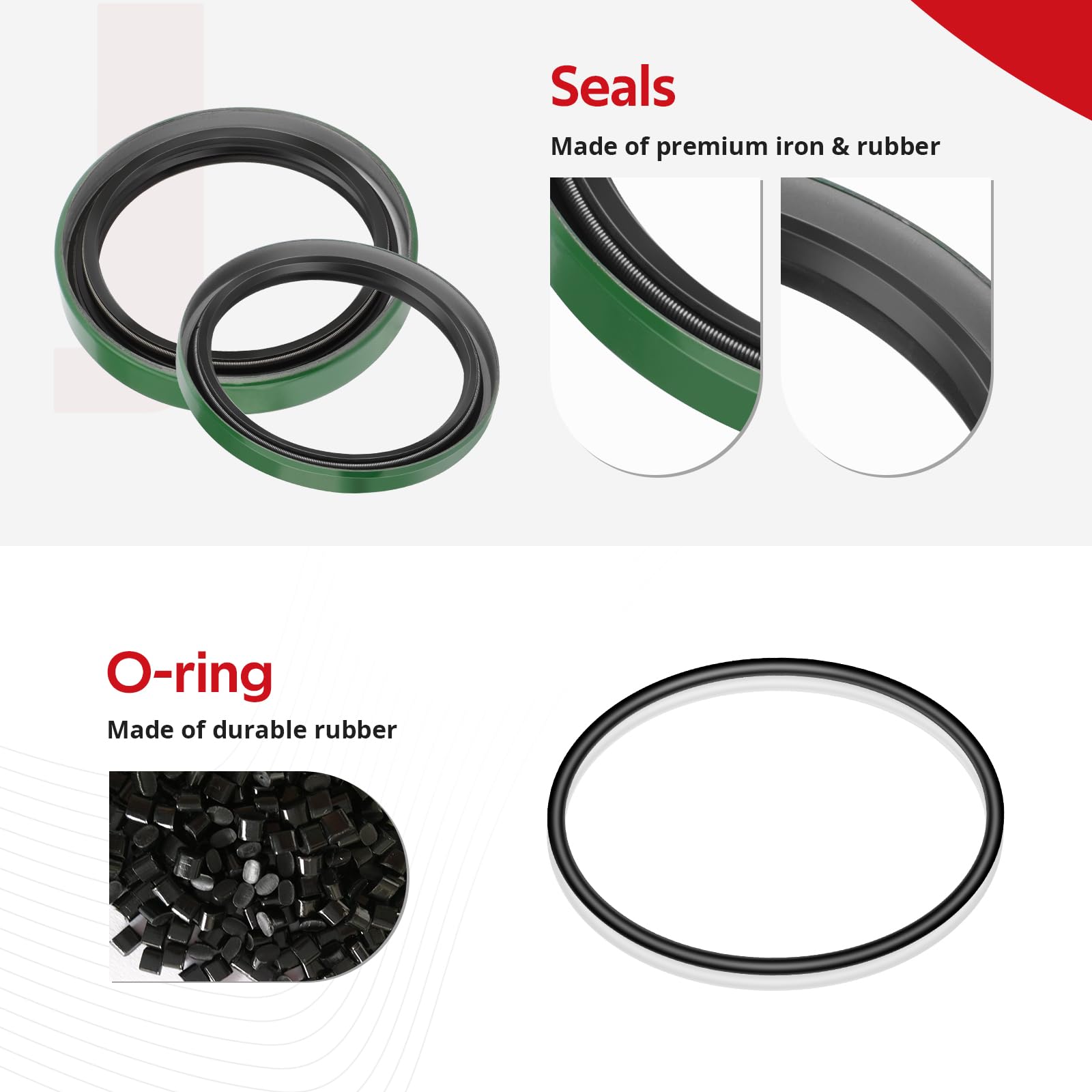 Front Wheel Hub Strut Seal for Polaris Sportsman Scrambler Magnum Xplorer Xpedition Big Boss Diesel Worker 500 425 400 335 325 3