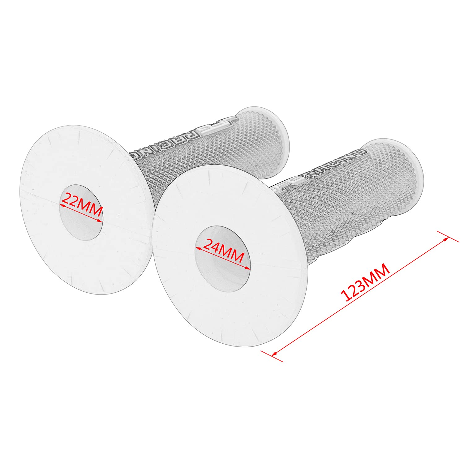 Dirt Bike Grips 7/8    Motorcycle Grip Atv Handlebar Grips Universal For Ttr 110 125 Yz125 Yz250 Yz450F Drz400 Pw50 Yfz 350 450