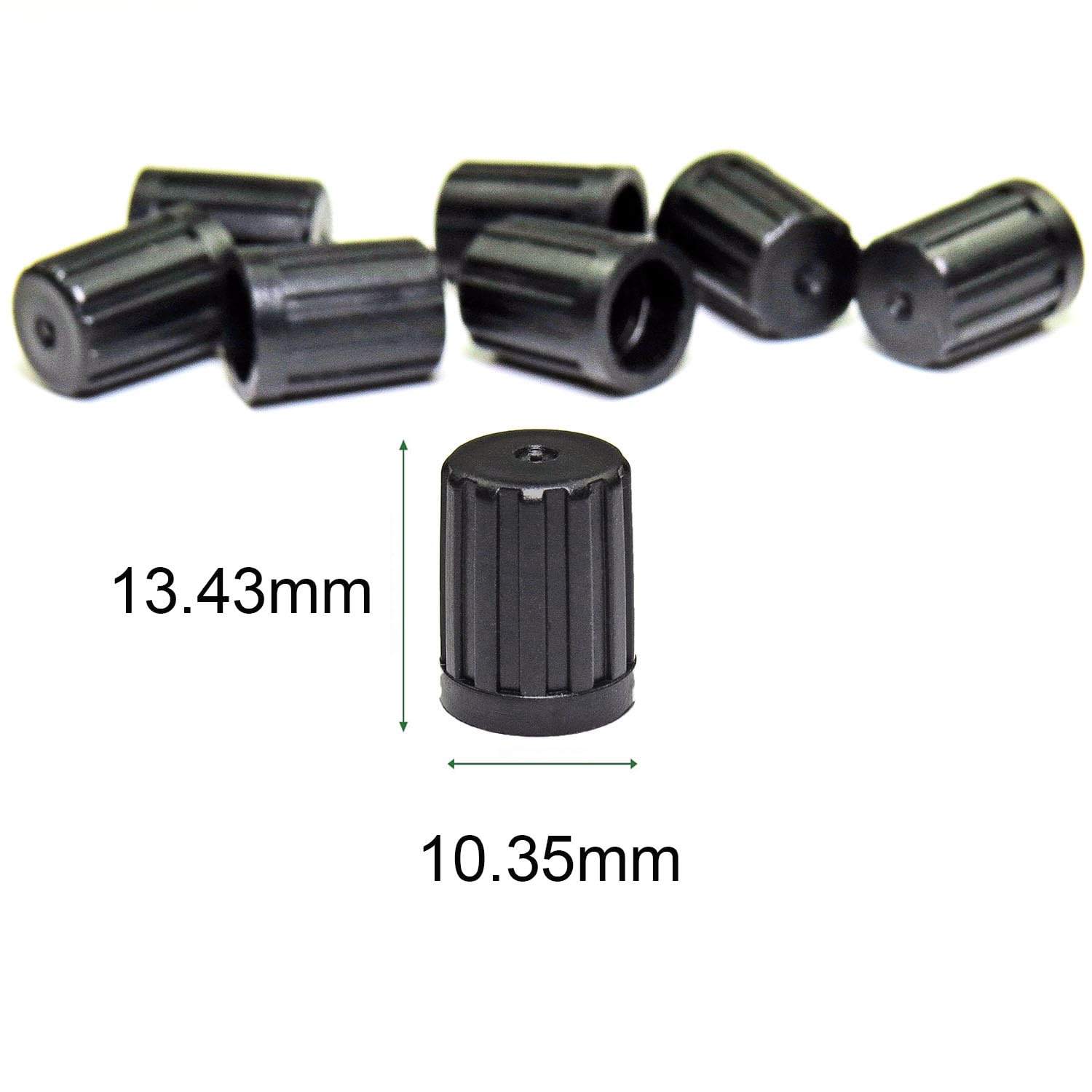 Plastic Tire Valve Stem Caps Black Valve Stem Covers With Rubber Seal Universal Long Air Valve Caps Fit Tpms20018 Rubber Valves