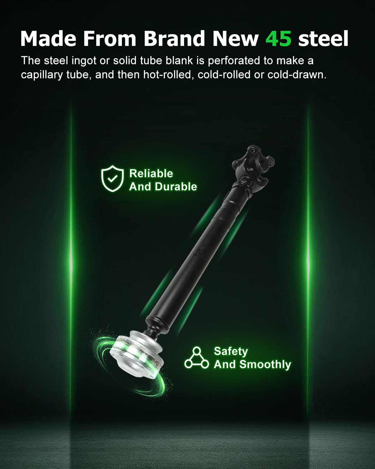 Scitoo 24.375'' Front Drive Shaft Assembly Propeller Shaft Compatible For Dodge Dakota 2001-2006,For Dodge Durango 2001-2003 521