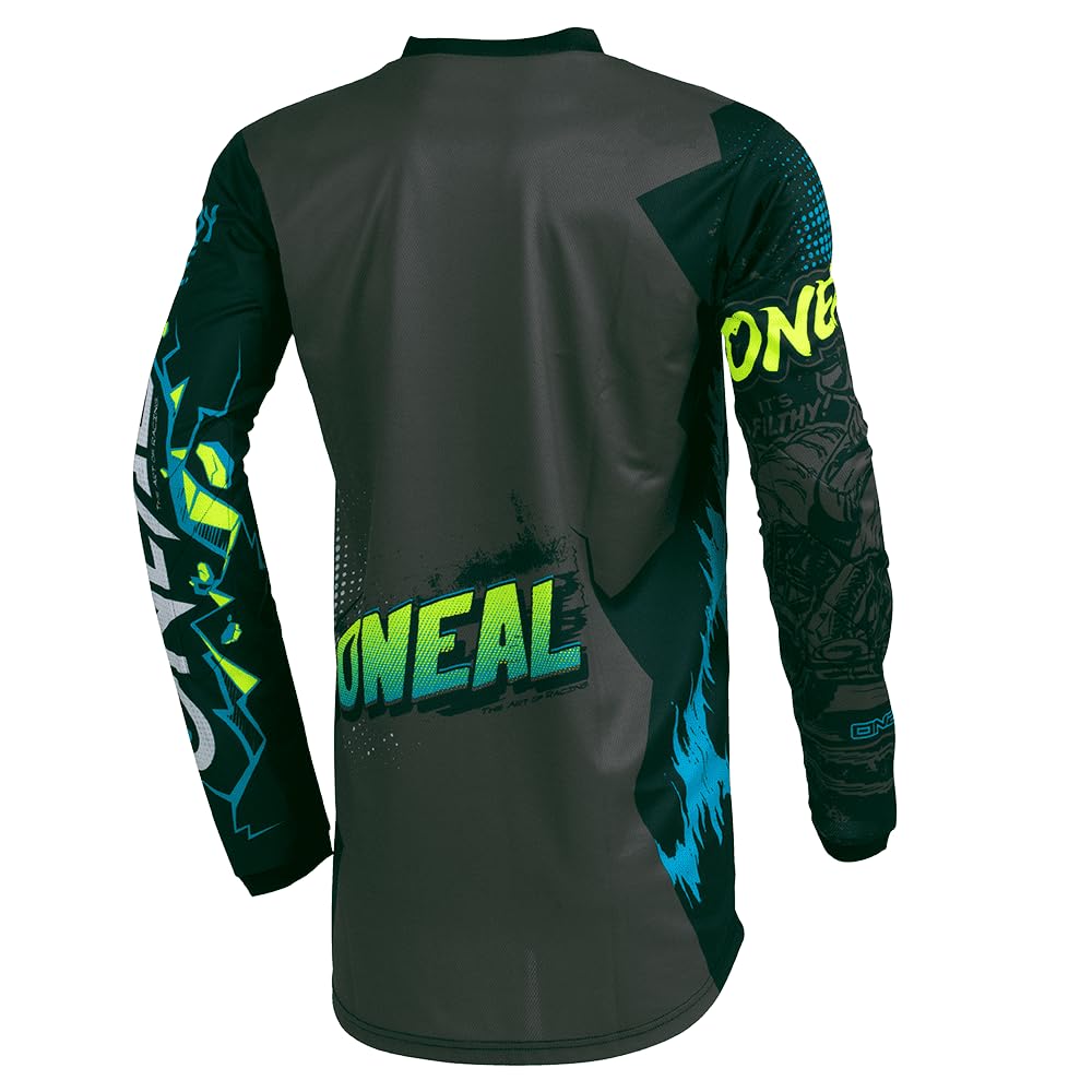 O'Neal Men'S Element Villain Jersey (Gray, X-Large)