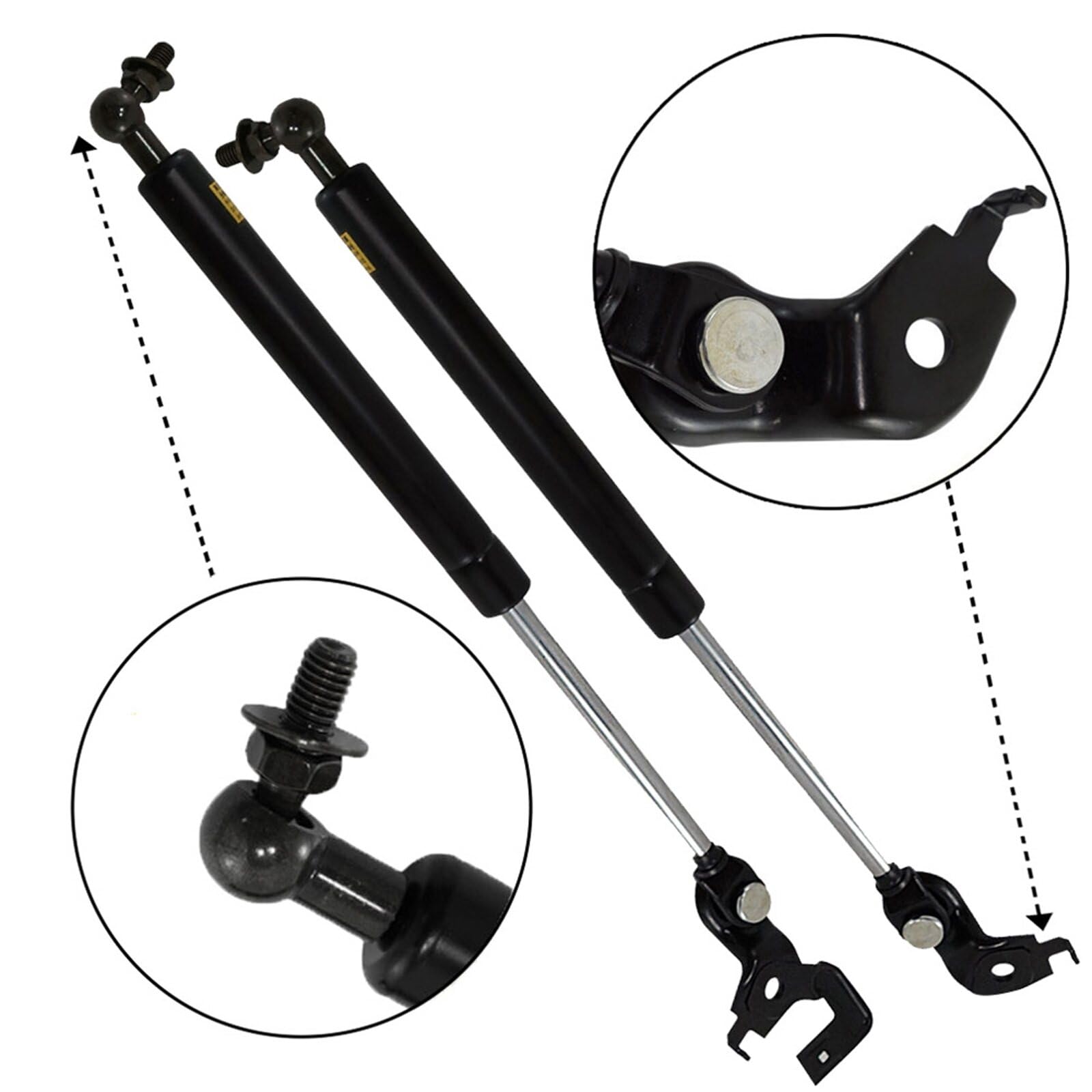 Scitoo Pm3007 14.34'' Lift Supports Fit For Lexus Es300 1992-1996,For Camry 1991-1996 Front Left And Right Hood Shock Struts 2Pc