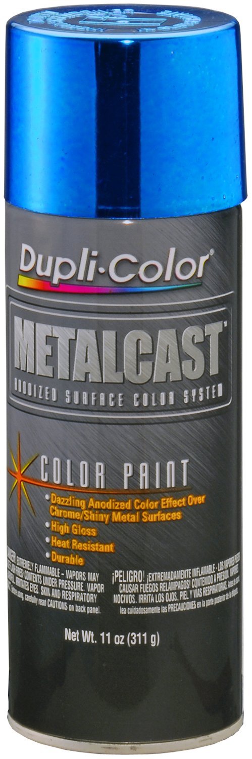 Dupli-Color Mc201-6 Pk Metalcast Automotive Spray Paint - Blue Anodized Coating - 11 Oz Aerosol Can Pack Of 6