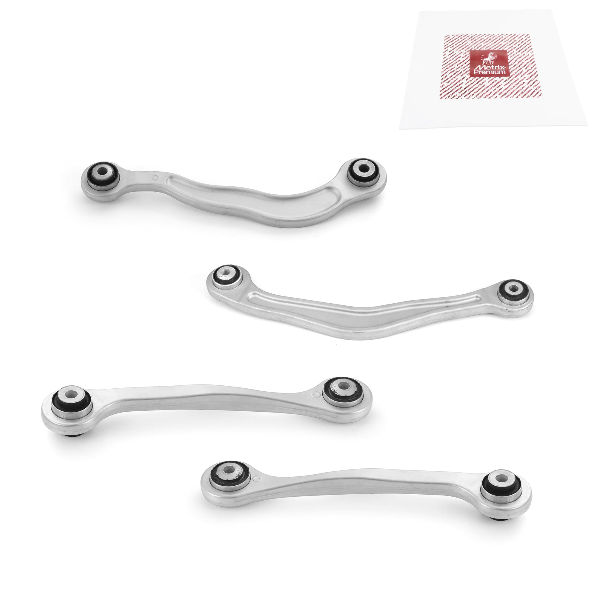 Metrix Premium Chassis Parts - 4 Pc L/R Rear Lower & Upper Forward Control Arm Kit Fits 07-14 Mercedes-Benz Cl550, 12-13 S350, 1