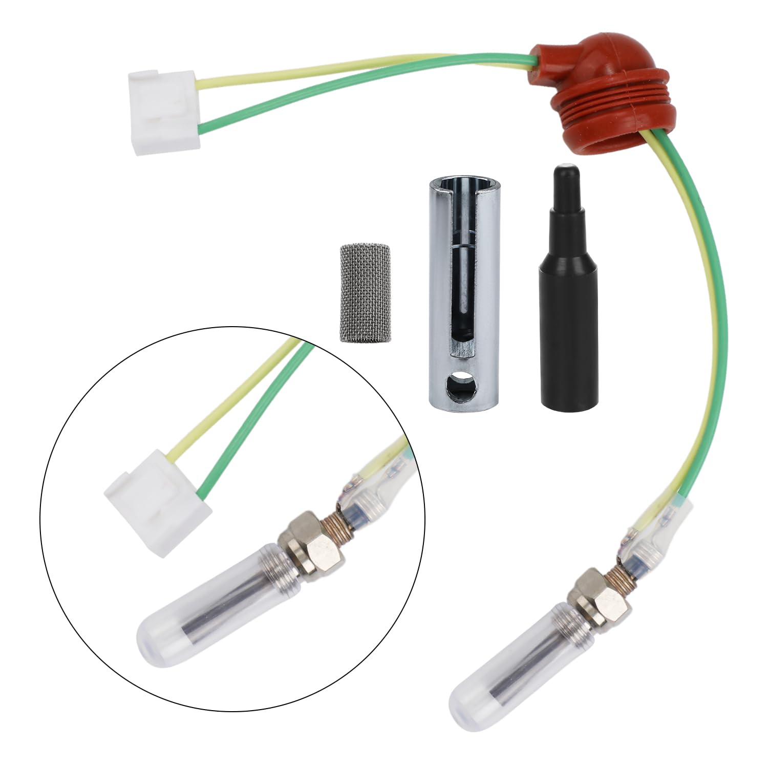 Glow Plug Repair Kit, 8pcs Diesel Parking Heaters 12V 2KW 5KW 8KW Glow Plug Ceramic Glow Plug Heater Repair Parts Glow Ignition