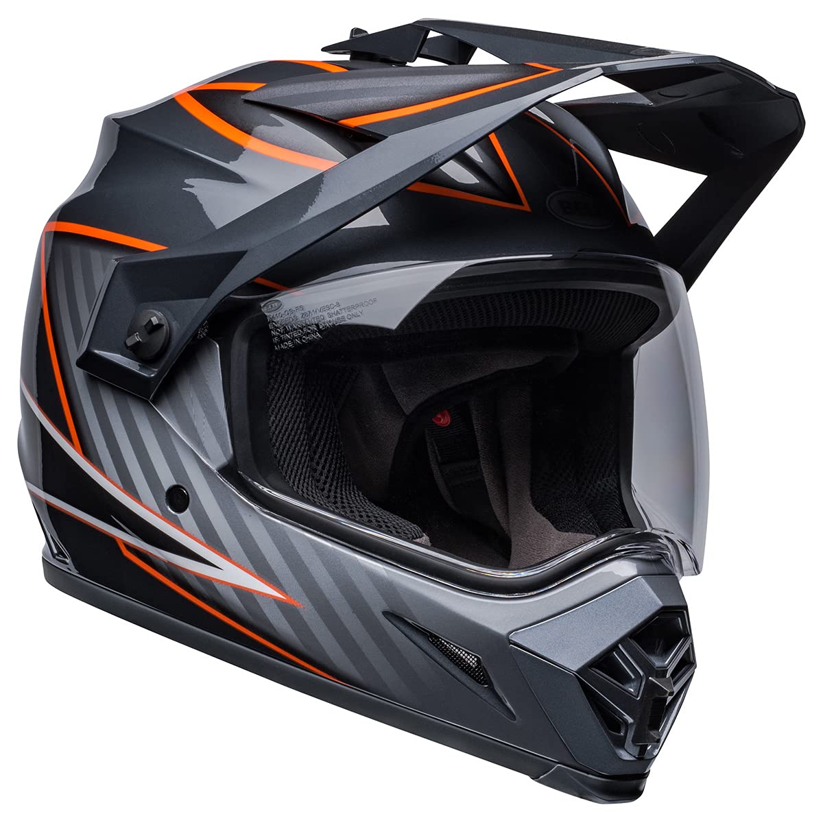 Bell Mx-9 Adventure Mips Dirt Helmet (Dalton Gloss Black/Orange - X-Large)