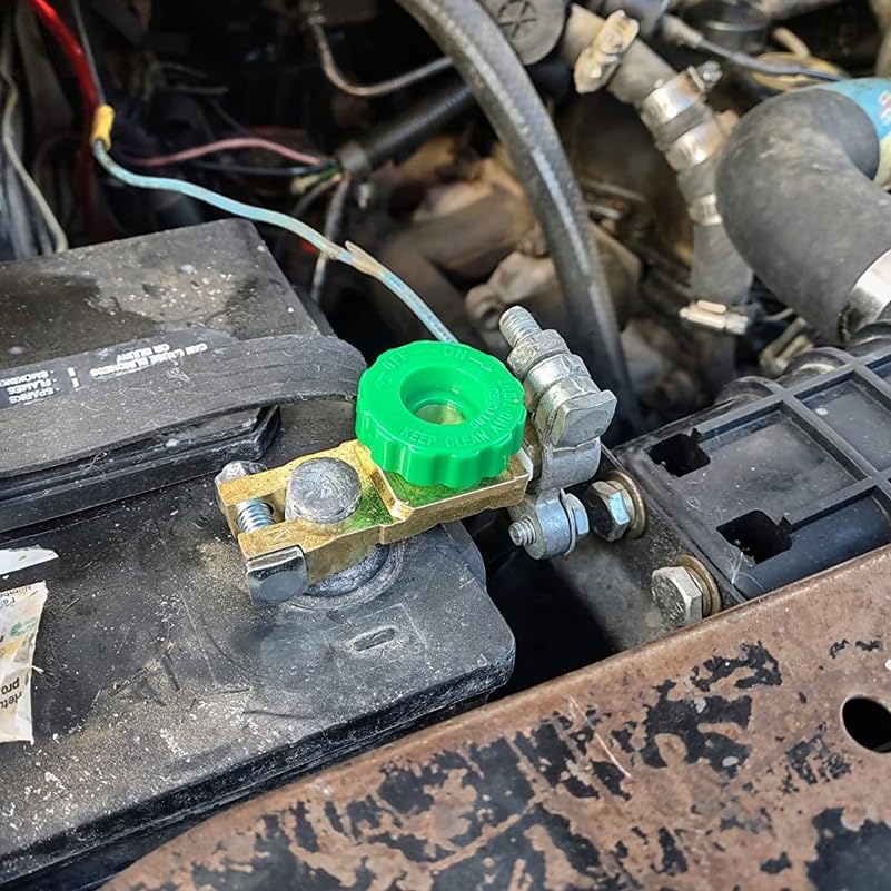 Top Post Battery Disconnect Switch, Ampper Battery Master Switch Isolator For Power Disconnect Cut Off (2 Pack)