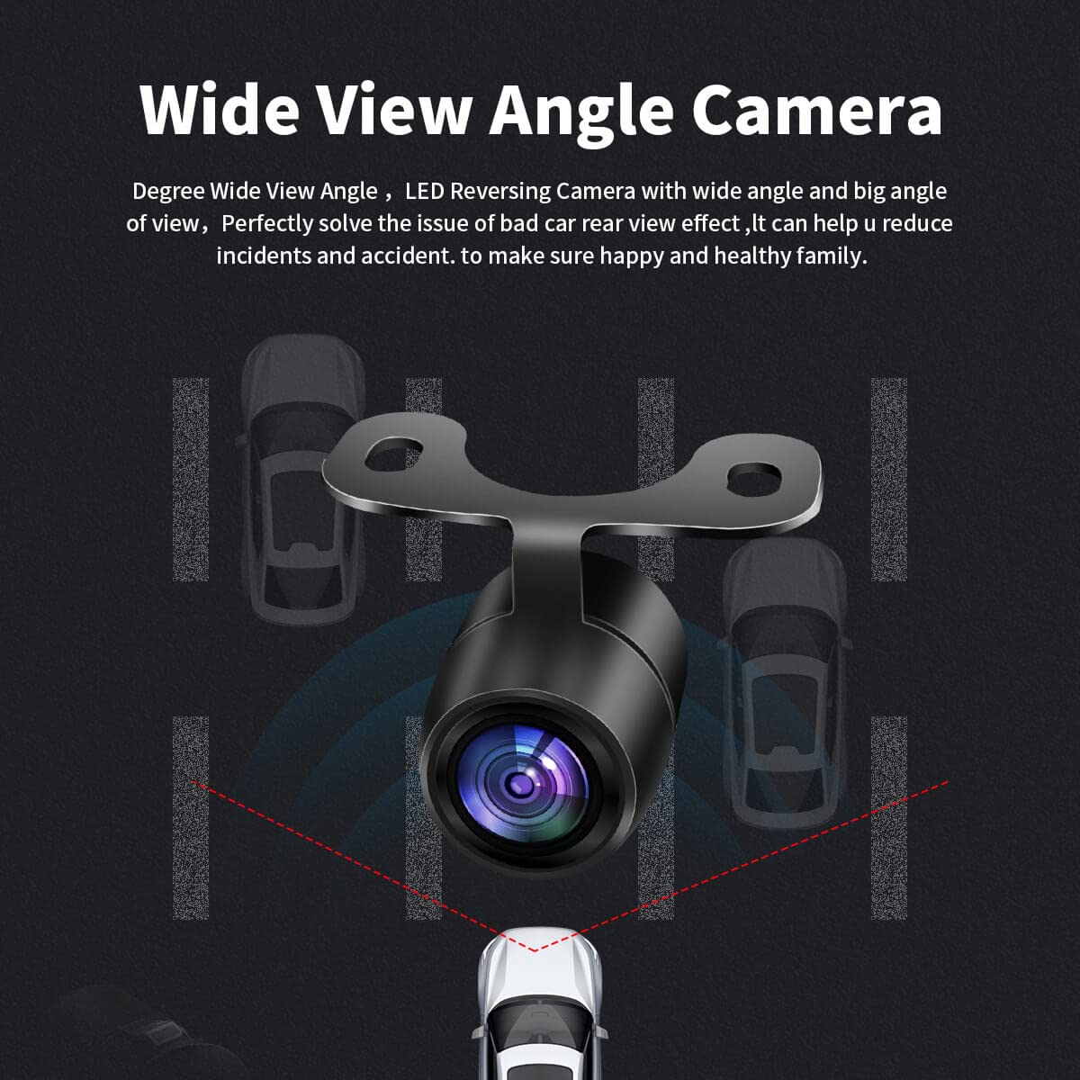 Hd Wide Angle Automatic Cmos Car Rear Front Side View Reverse Backup Camera Rear Monitor Parking Assistance Camera Waterproof Un