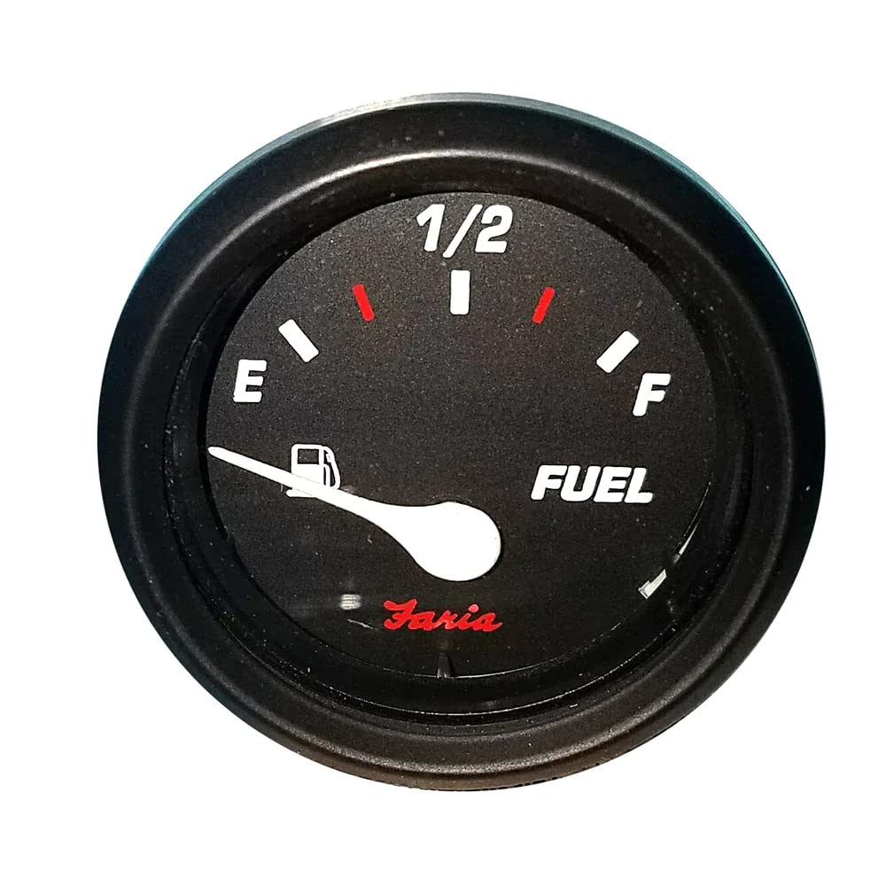 Faria 14601 Pro Fuel Level Gauge - Red, 2''