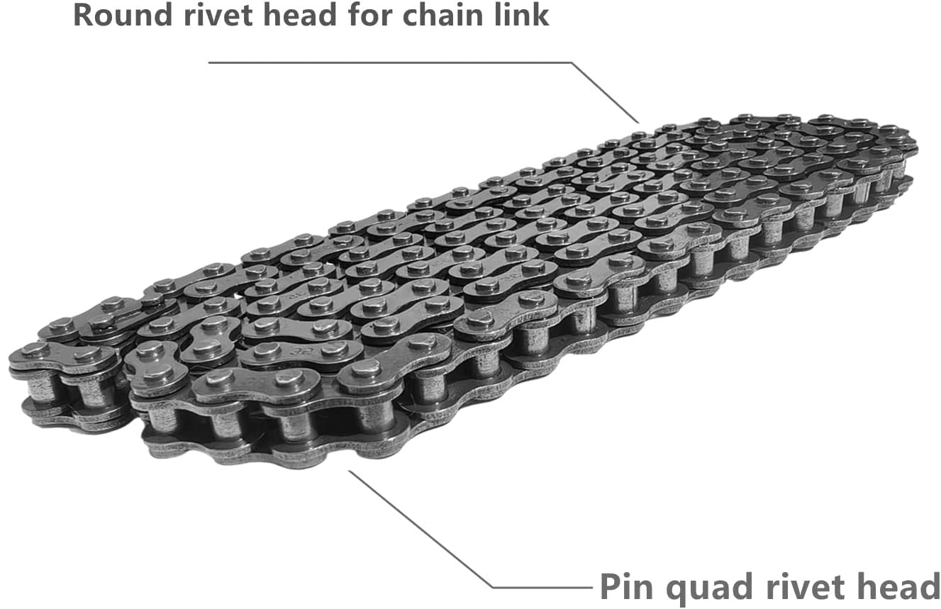 Ran&Rode Drive Chain for Coleman Mini Bikes - 35 Chain, 140 Links, Carbon Steel, Compatible with CT100U CC100X RT100 Doodlebug DB30