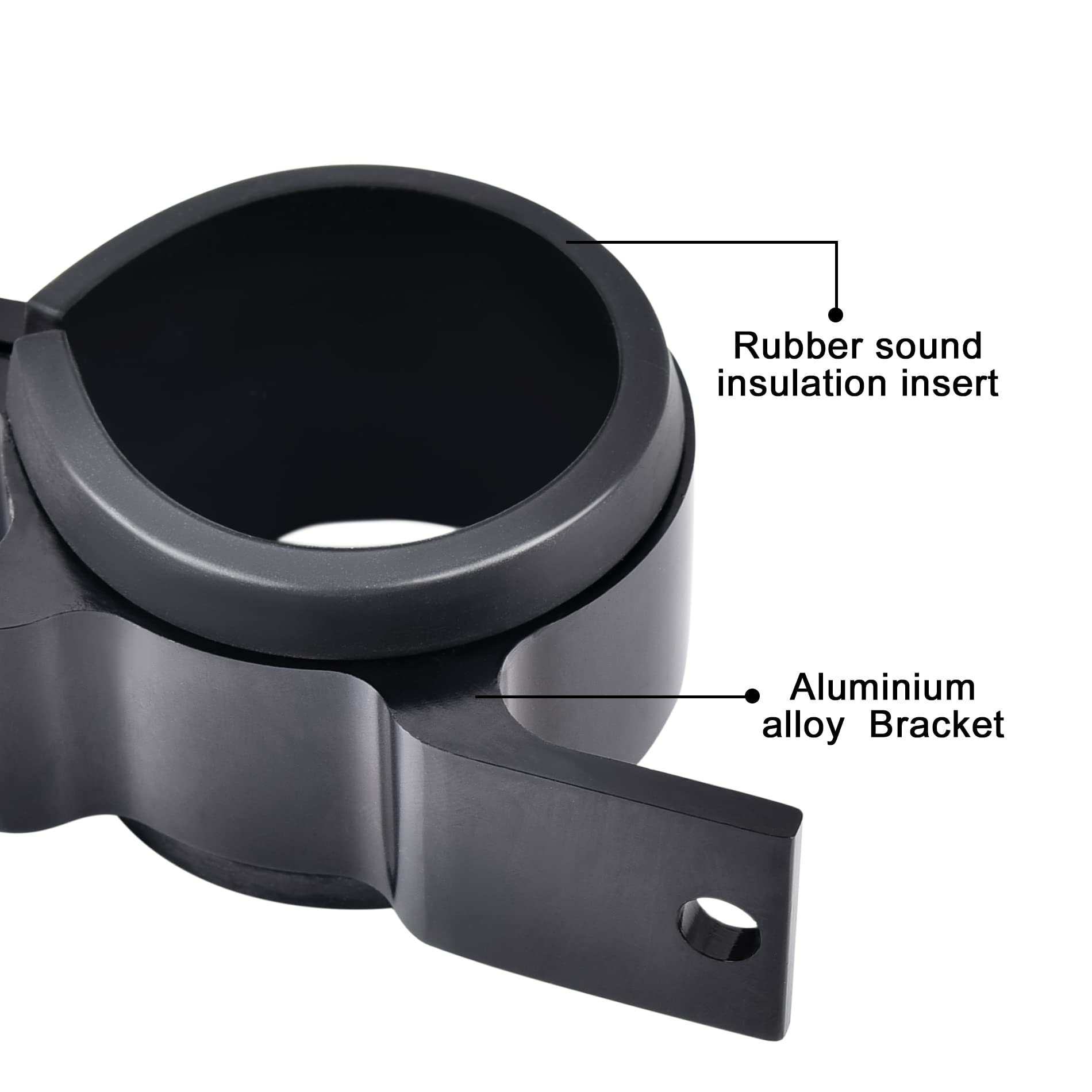 Evil Energy 60Mm Fuel Filter Mounting Bracket, Fuel Pump Clamp Holder Black