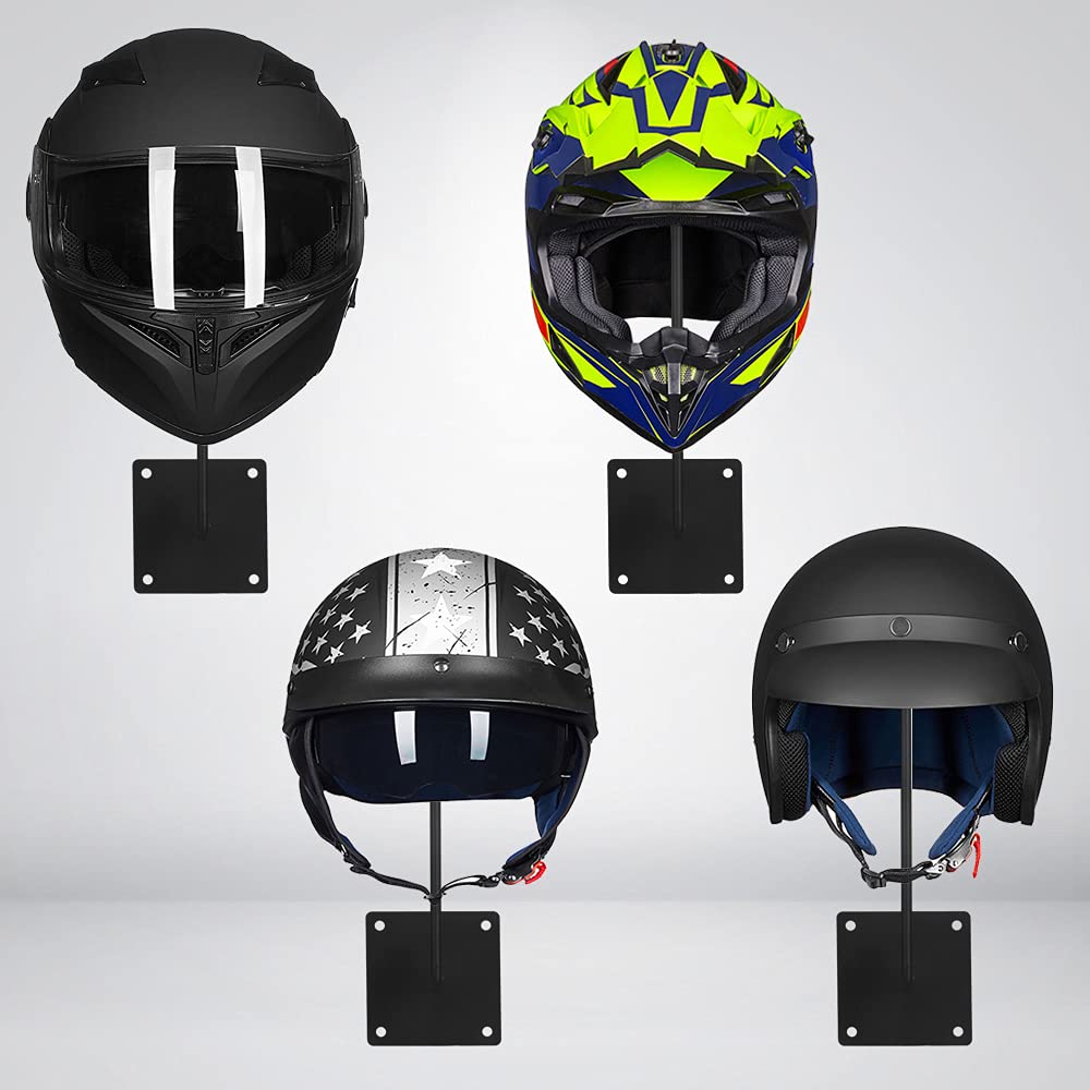 Ilm 3 Pack Helmet Holder Rack Hook Helmets Stand Wall Mount Jacket Hanger Motorcycle Accessories