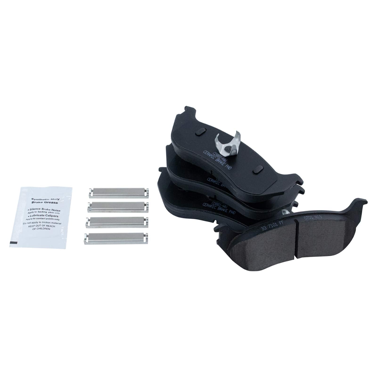 Trq Rear Premium Ceramic Brake Pad & Rotor Kit For Mountaineer Explorer