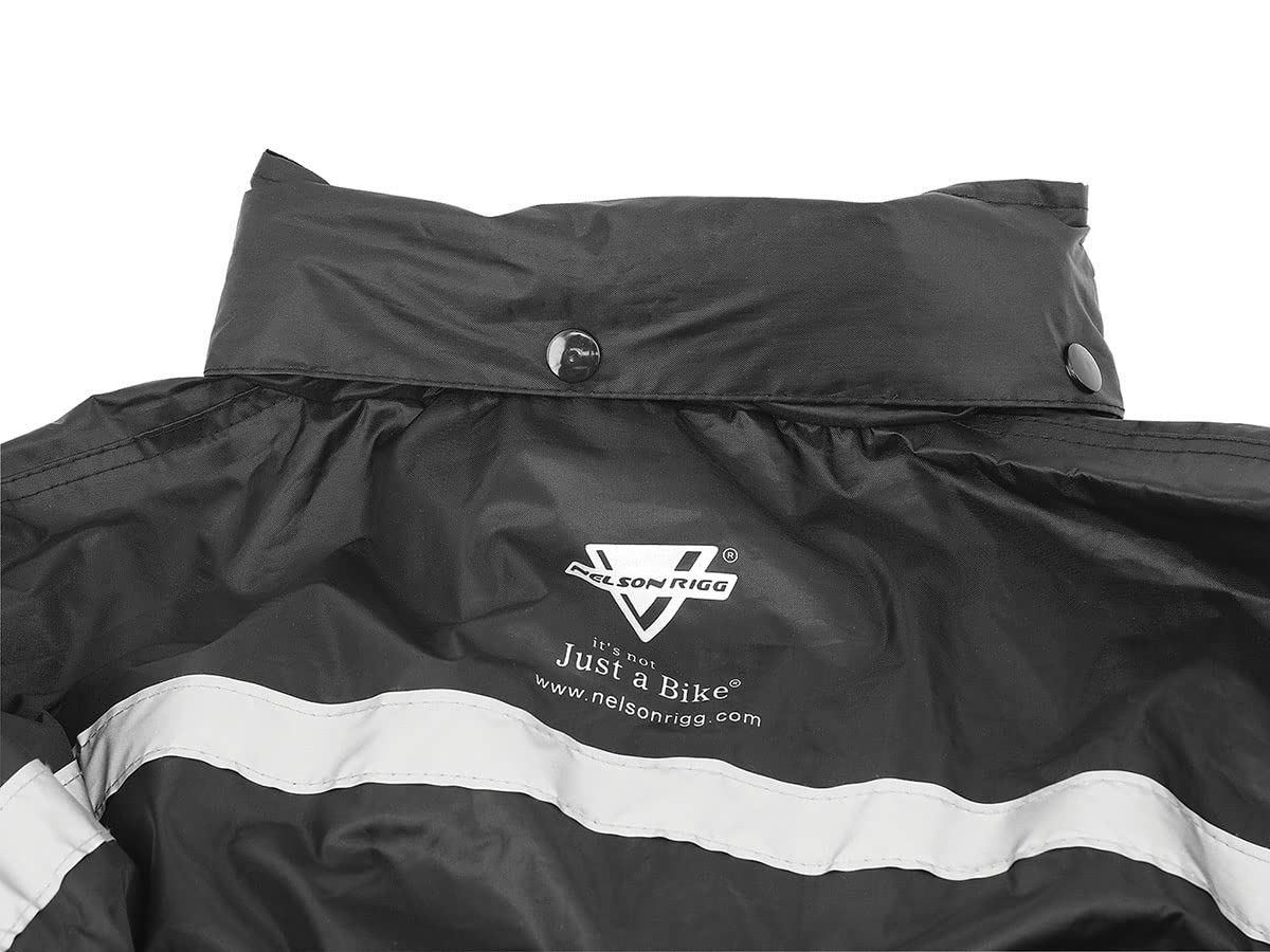 Nelson Rigg Stormrider Rain Suit; 100% Waterproof, Pants And Jacket Included With Reflective Striping (Hi-Vis Yellow/Black, 4X-L