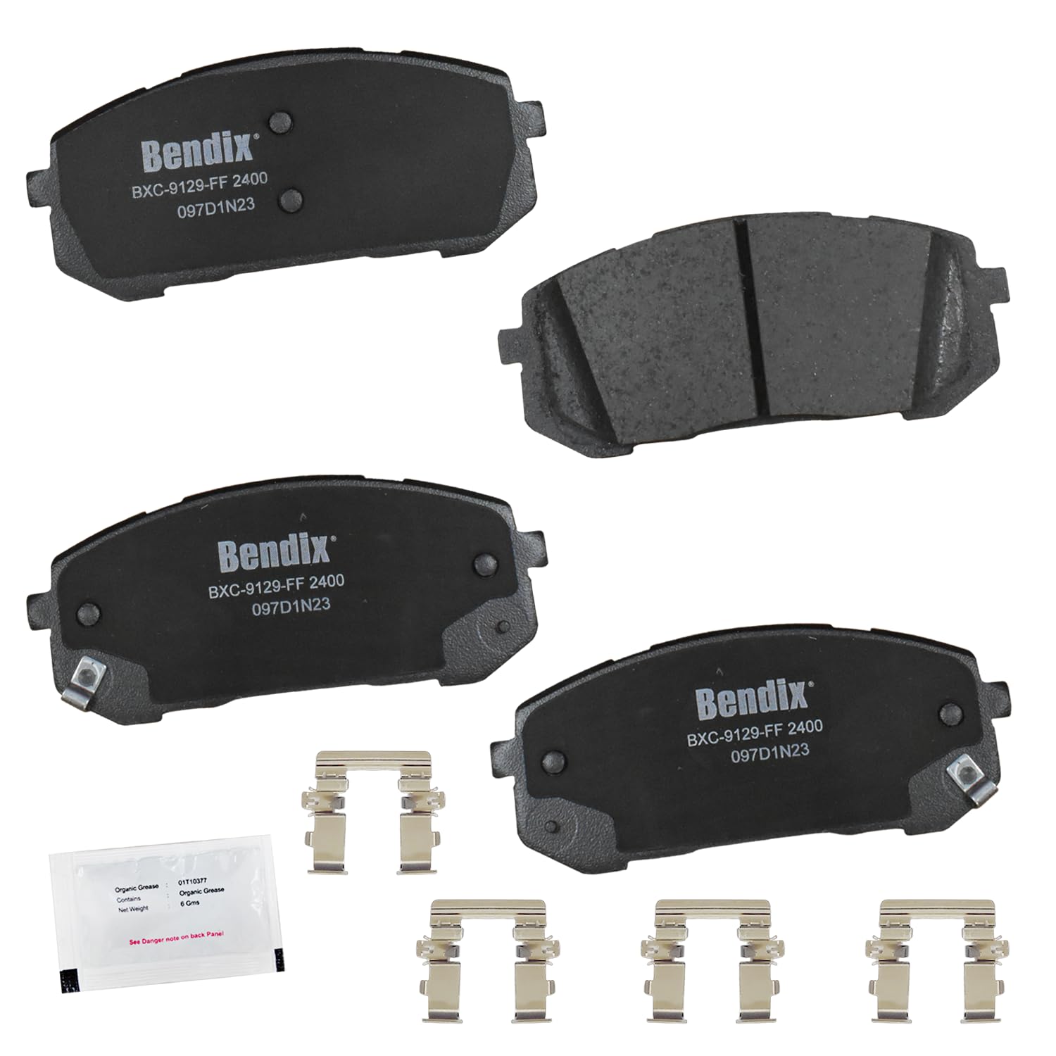 Bendix Priority1 Cfc2400 Ceramic Front Brake Pads For Hyundai Elantra 2023-2021, Elantra N 2022