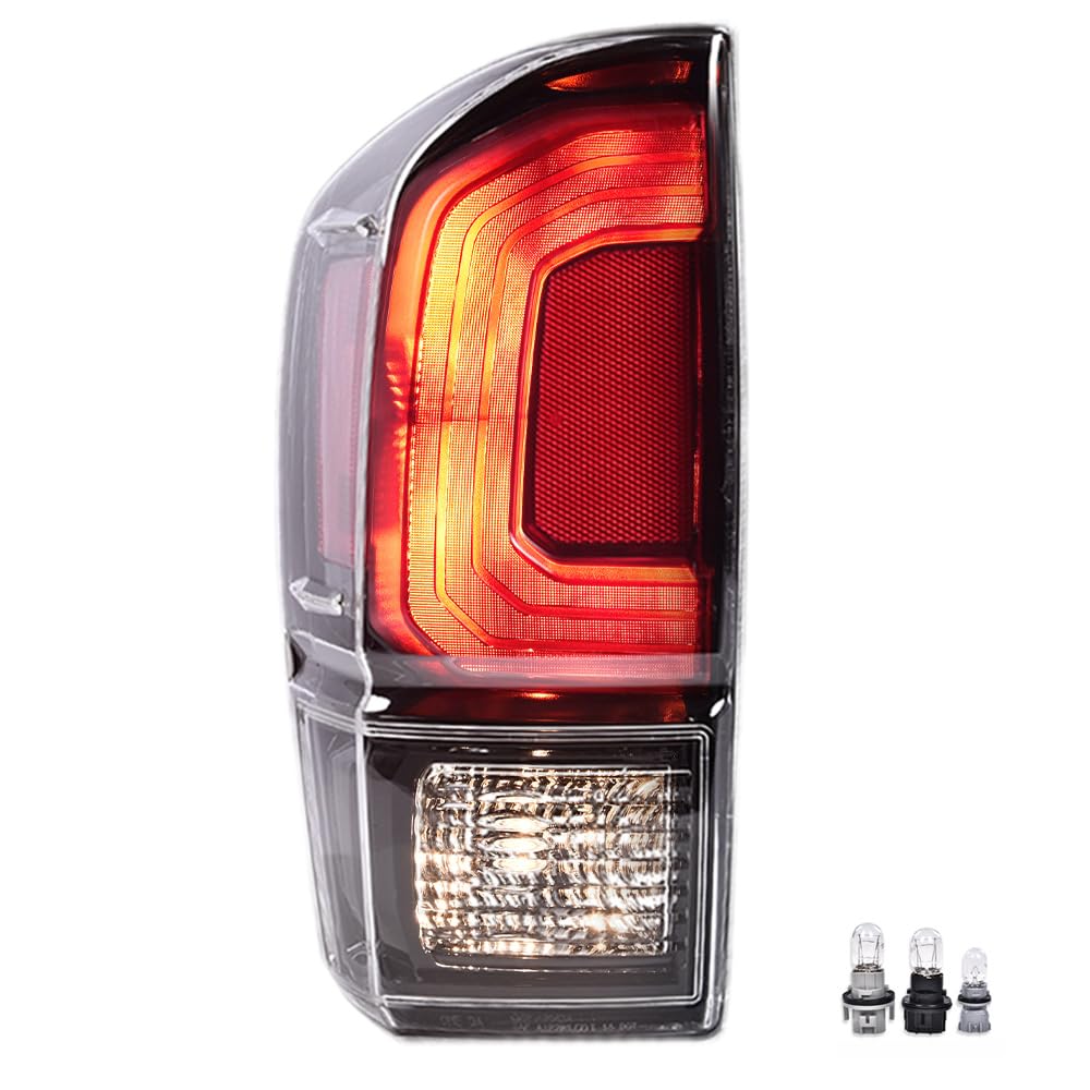LQI Tail Lights Assembly Compatible with Toyota Tacoma 2016-2021 All Models Left Driver Side Rear Brake Lamps Assembly Luces tra