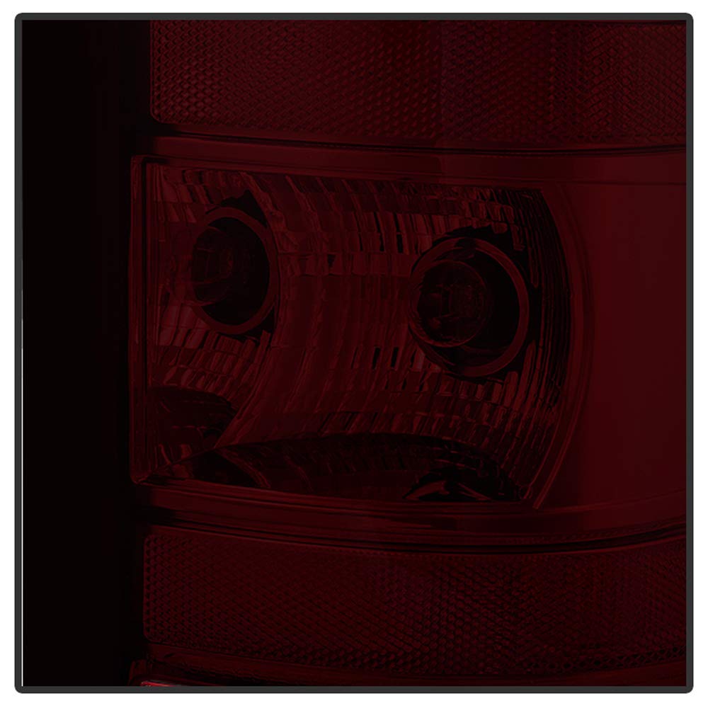 Acanii - For 2007-2013 Gmc Sierra 1500 2500 3500 Red Smoke Tail Lights Brake Lamps Left+Right