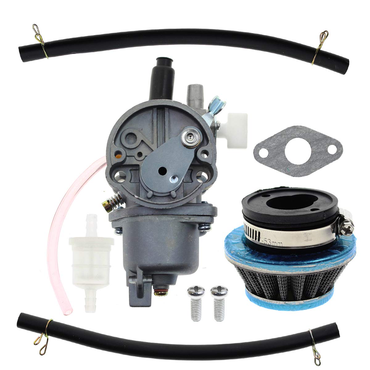 Autokay Carburetor For Coolster Qg50 Db49A 2 Stroke Pocket Bike Carb 49Cc Mta1 Mta2 Ca14