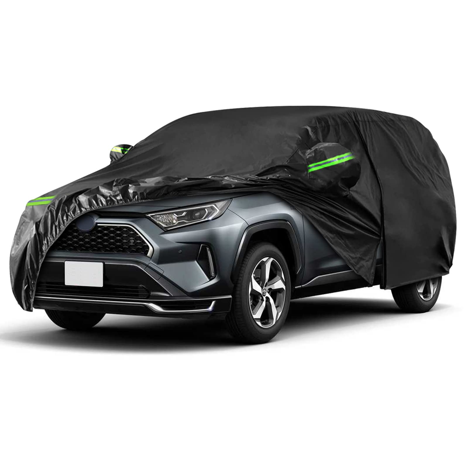 Car Covers Waterproof All Weather Replace For 2013-2025 Toyota Rav4, 6 Layers Custom-Fit Outdoor Full Car Covers With Zipper Doo