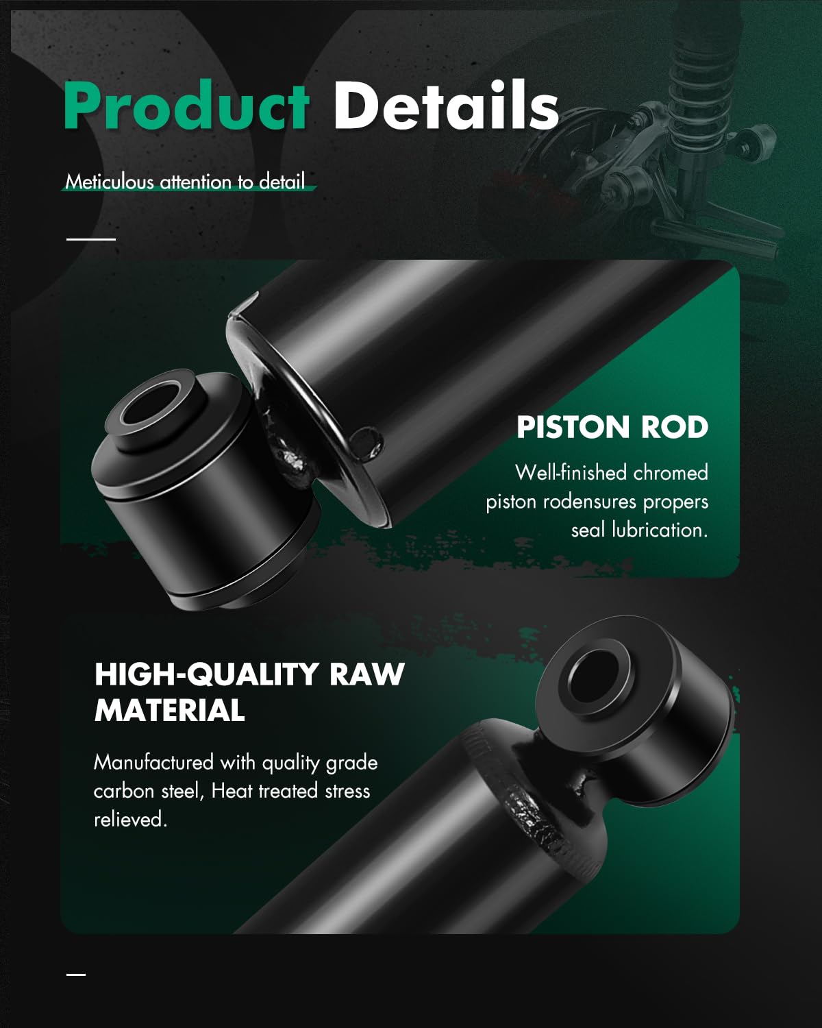 Scitoo Shocks For Grand Cherokee (Rear 2Pcs), Rear Gas Struts Shock Absorbers Fit For Jeep Grand Cherokee 1999 2000 2001 2002 20