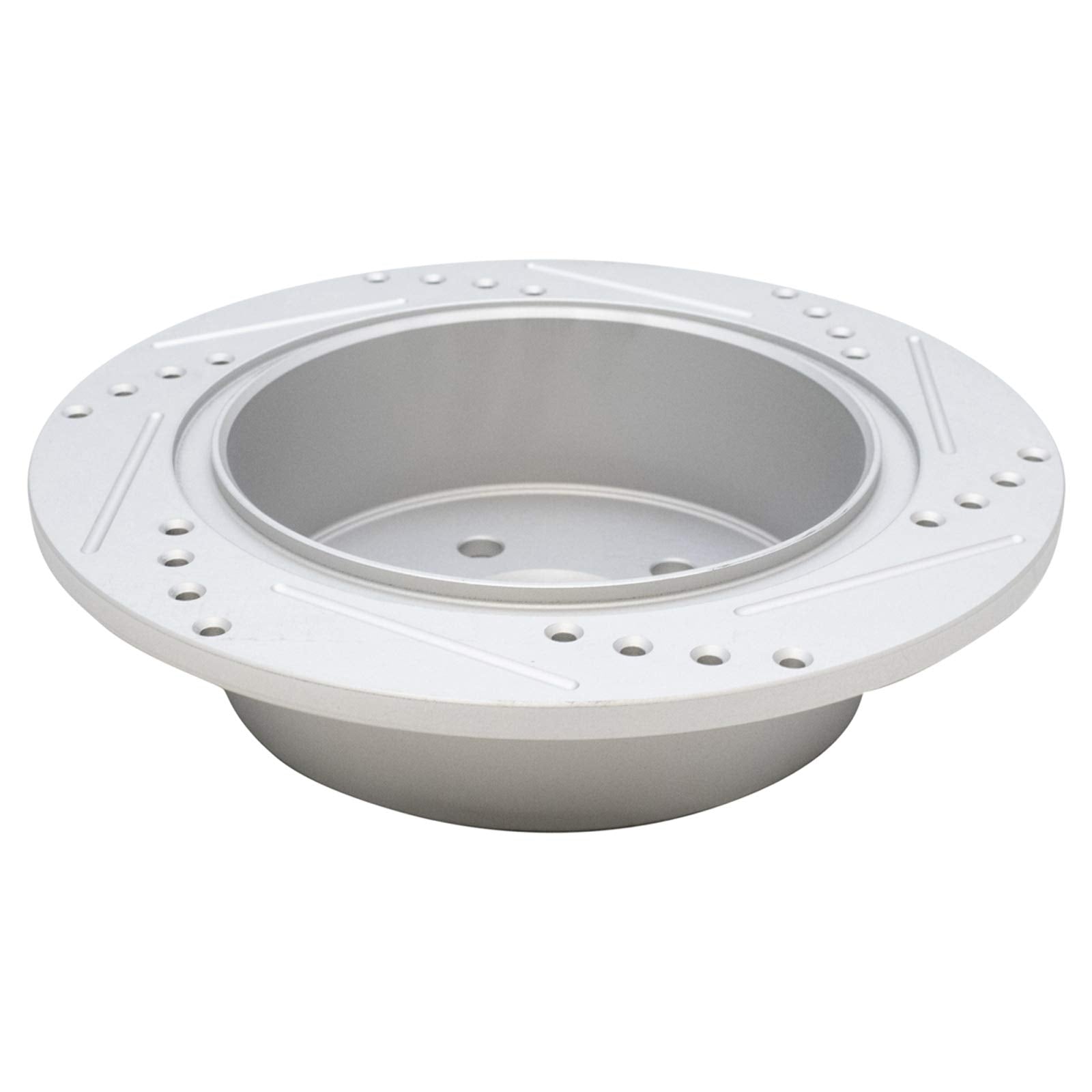 Trq Rear Performance Brake Rotors Set Solid Premium G-Coated Cross Drilled & Slotted Compatible With 2005-2009 Subaru Legacy Out