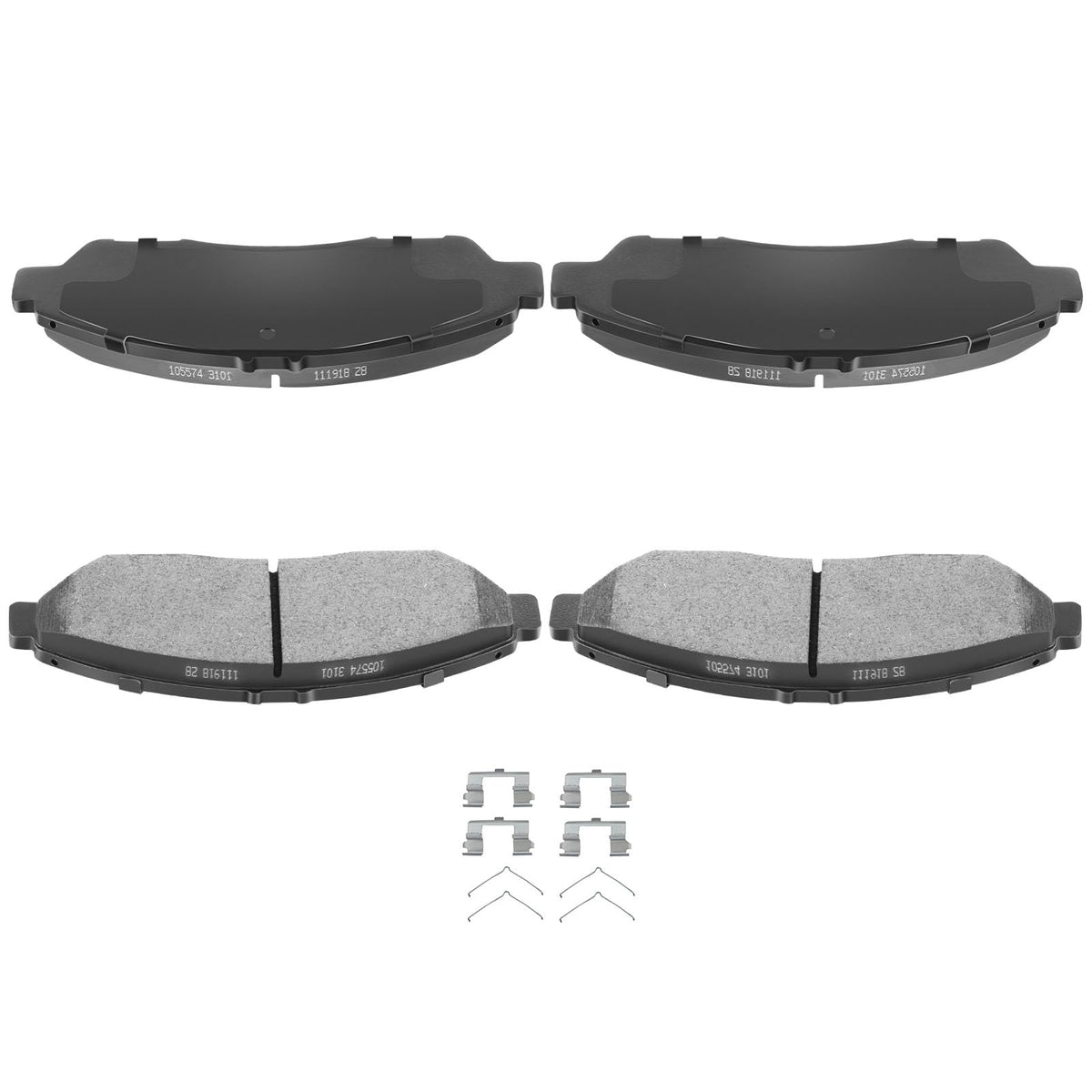 Automuto 4Pcs Front Semi-Metallic Disc Brake Pads Set D1378 For Acura Mdx 2007-2019,For Acura Zdx 2010-2013,For Honda Pilot 2009