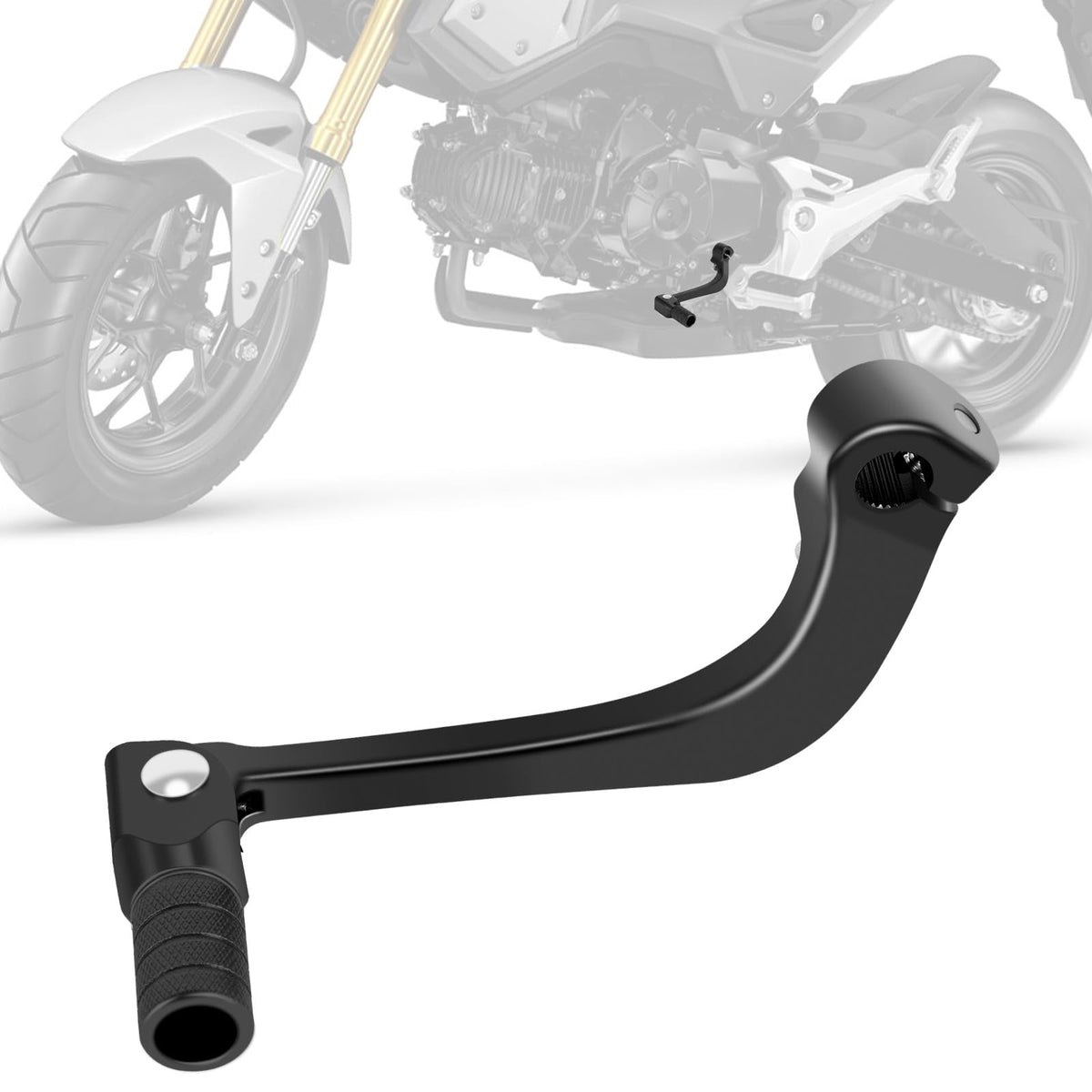 IUVWISN Motorcycle Folding Gear Shifter Shift Lever CNC for Grom MSX 125 2013-2024 Grom Clone Boom Vader 125 BD125 SR6 Black