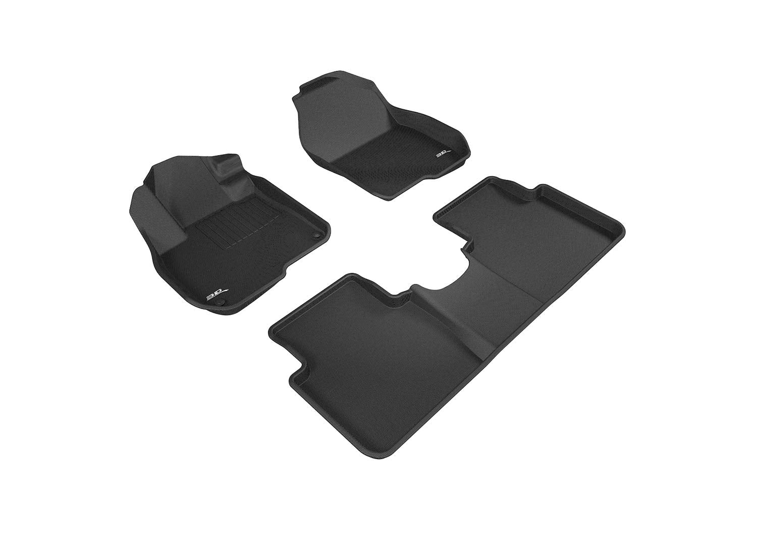 3D Maxpider Custom Fit Kagu Floor Mat (Black) Compatible With Honda Cr-V 2017-2022 - Full Set