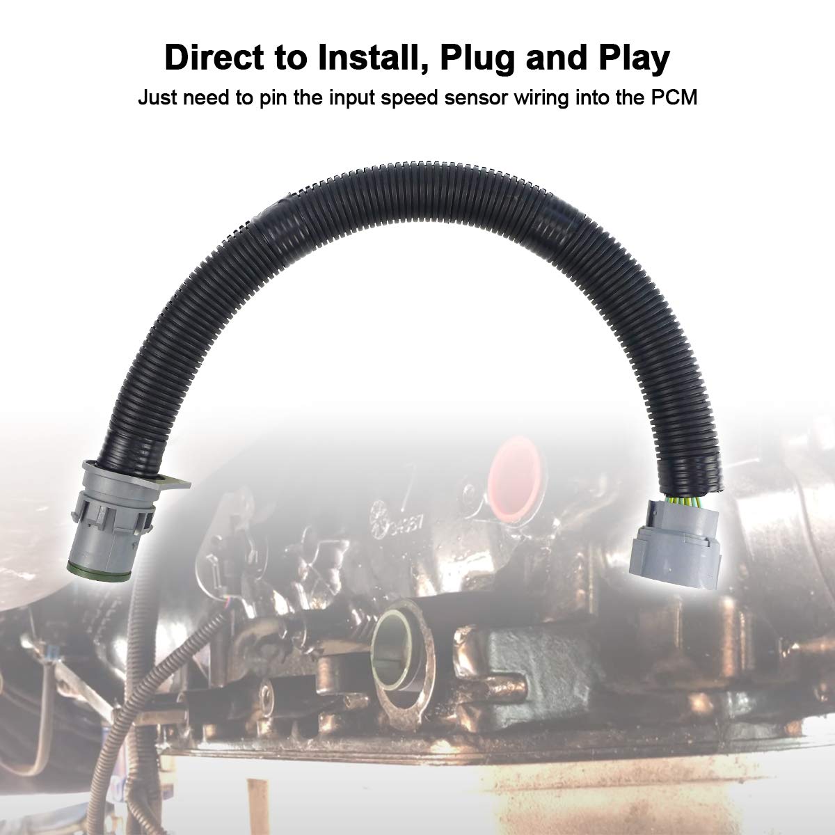 Transmission Plug And Play Adapter Harness Connector Fit For 4L60E To 4L80E Ls Swap Silverado Sierra Trans, Wire Adapter Harness Kit Compatible With 1998-2006 Transmission