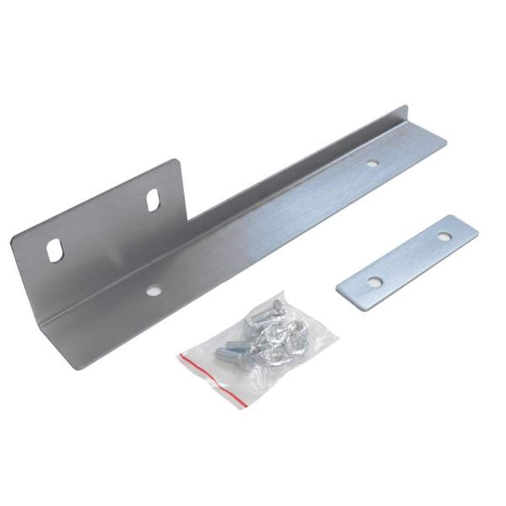 Icbeamer Silver Universal Front Aluminum Bumper License Plate Mount Relocator Frame Bracket Holder Bar -Drilling Require