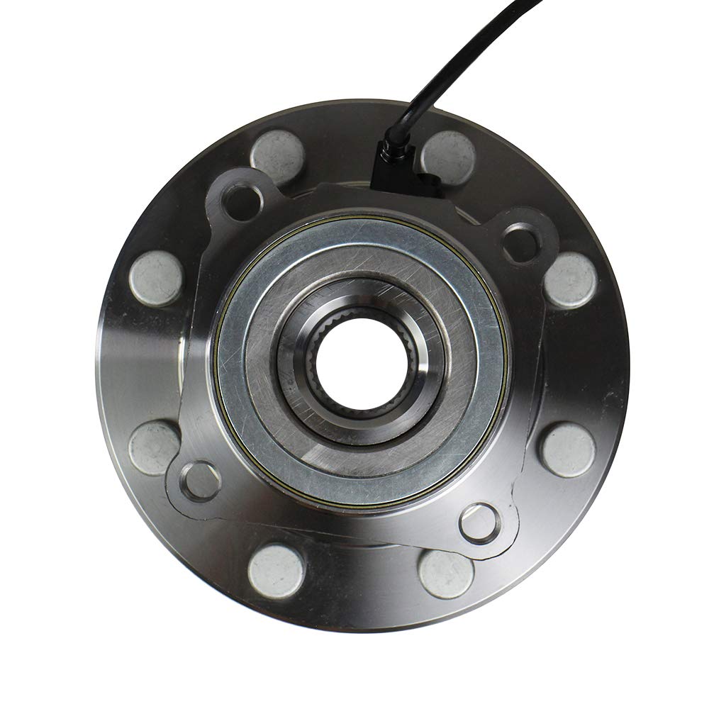 Autoround 515058 4Wd Front Wheel Bearing And Hub Assembly Fit For 2001-2007 Chevy Silverado Suburban Avalanche 1500 2500 3500 Hd, Gmc Sierra Yukon Xl 1500 2500 3500 Hd, Hummer H2, 8 Lug W/Abs