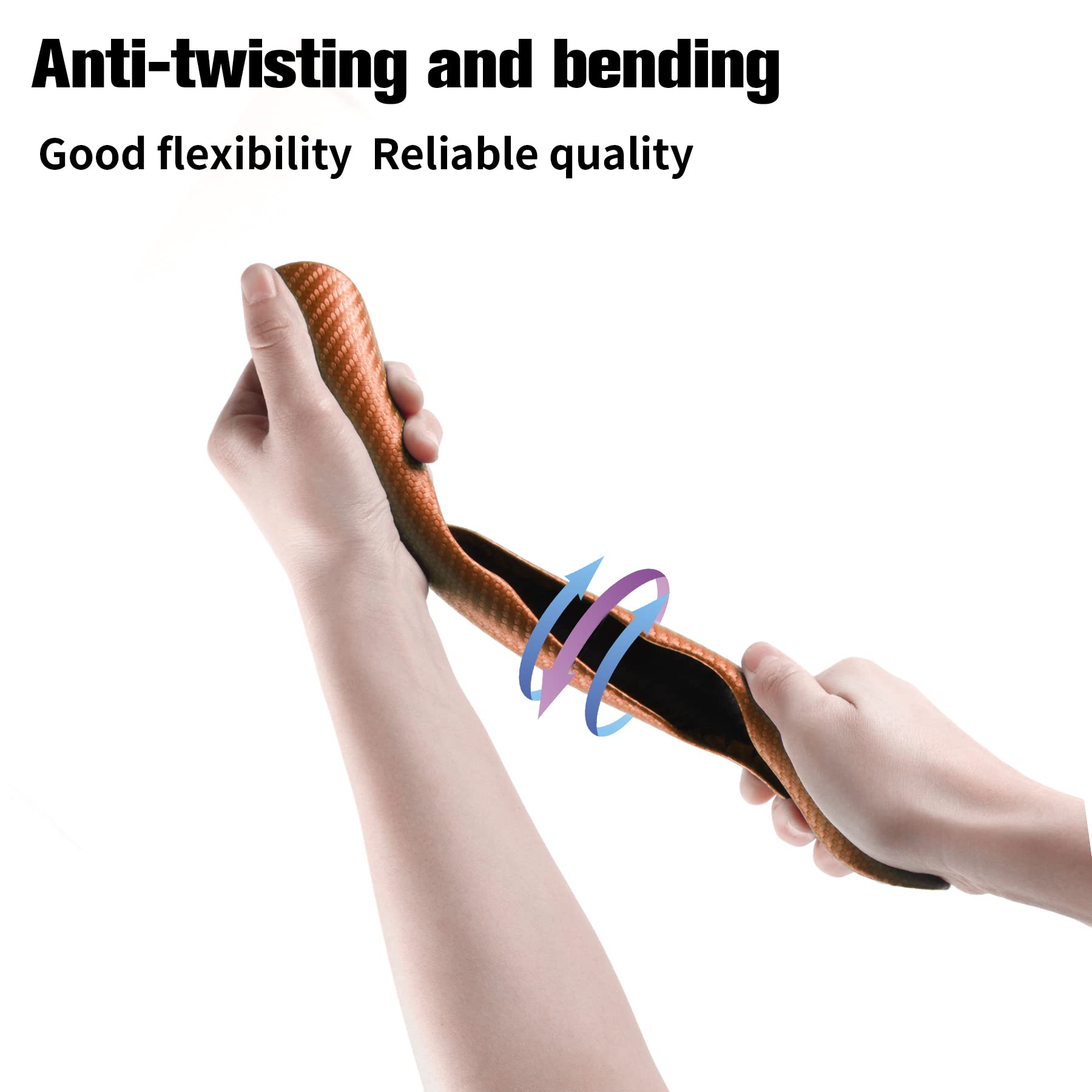 Amiss Car Carbon Fiber Anti-Skid Steering Wheel Cover, Segmented Steering Wheel Protector, Butterfly Steering Wheel Cover, Universal 99% Car Wheel Cover Protector, Car Interior Accessories (Orange)