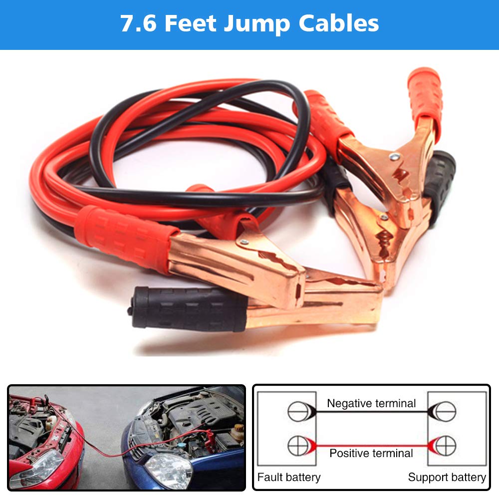 Stdy Car Roadside Emergency Kit, Vehicle Truck Safety Road Side Assistance Kits Auto Accessory, With Jumper Cables, Car Vacuum,