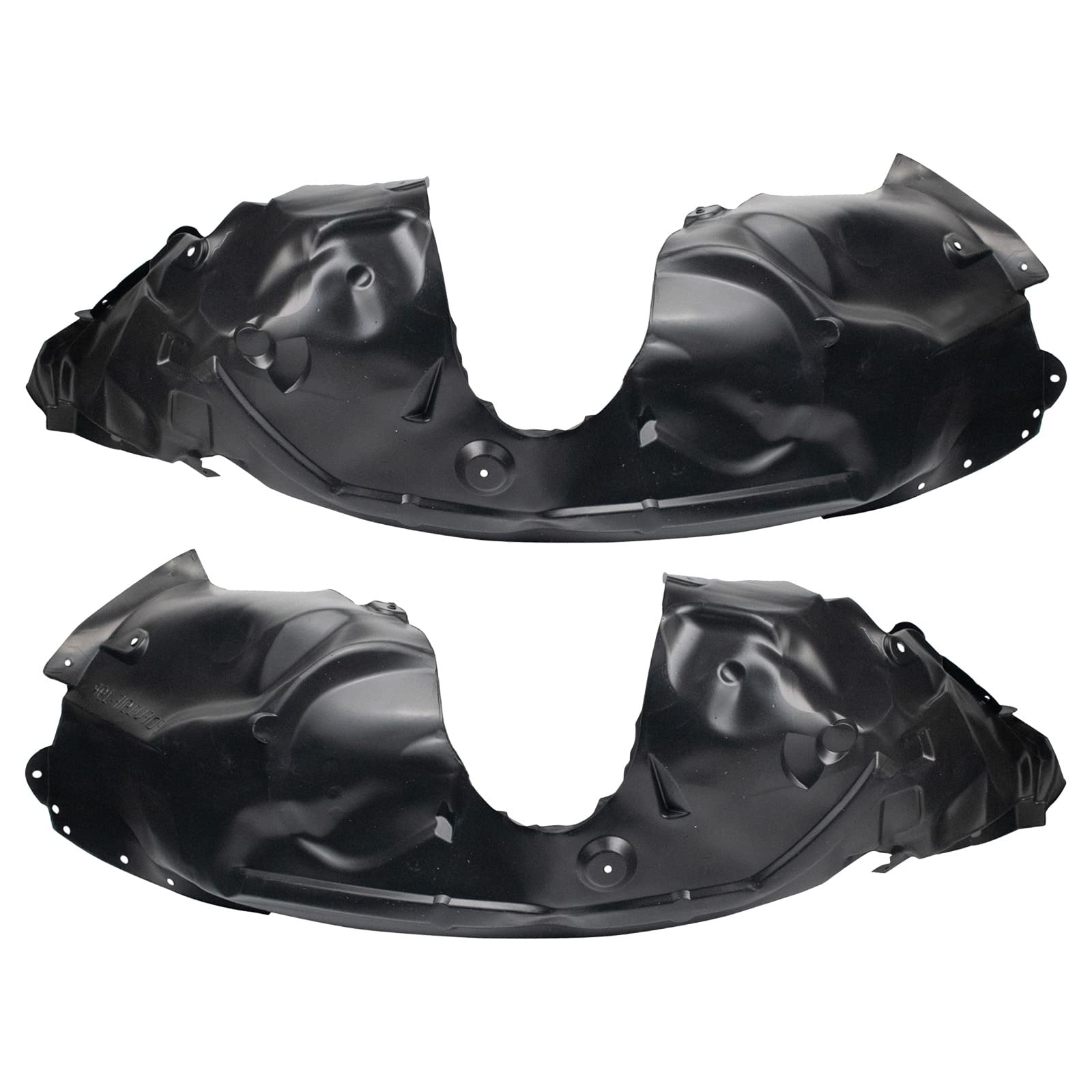 Trq Front Inner Fender Liner Set Compatible With 2017-2019 Ford Fusion Fo1248179 Fo1249179